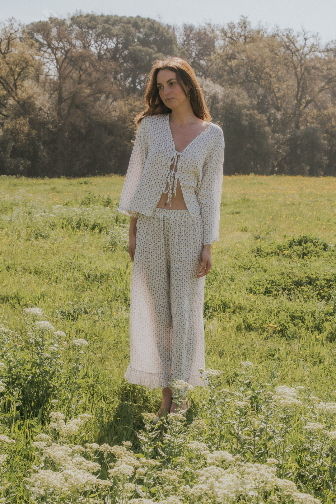 PANTALÓN CHLOE // FLORES ROSA