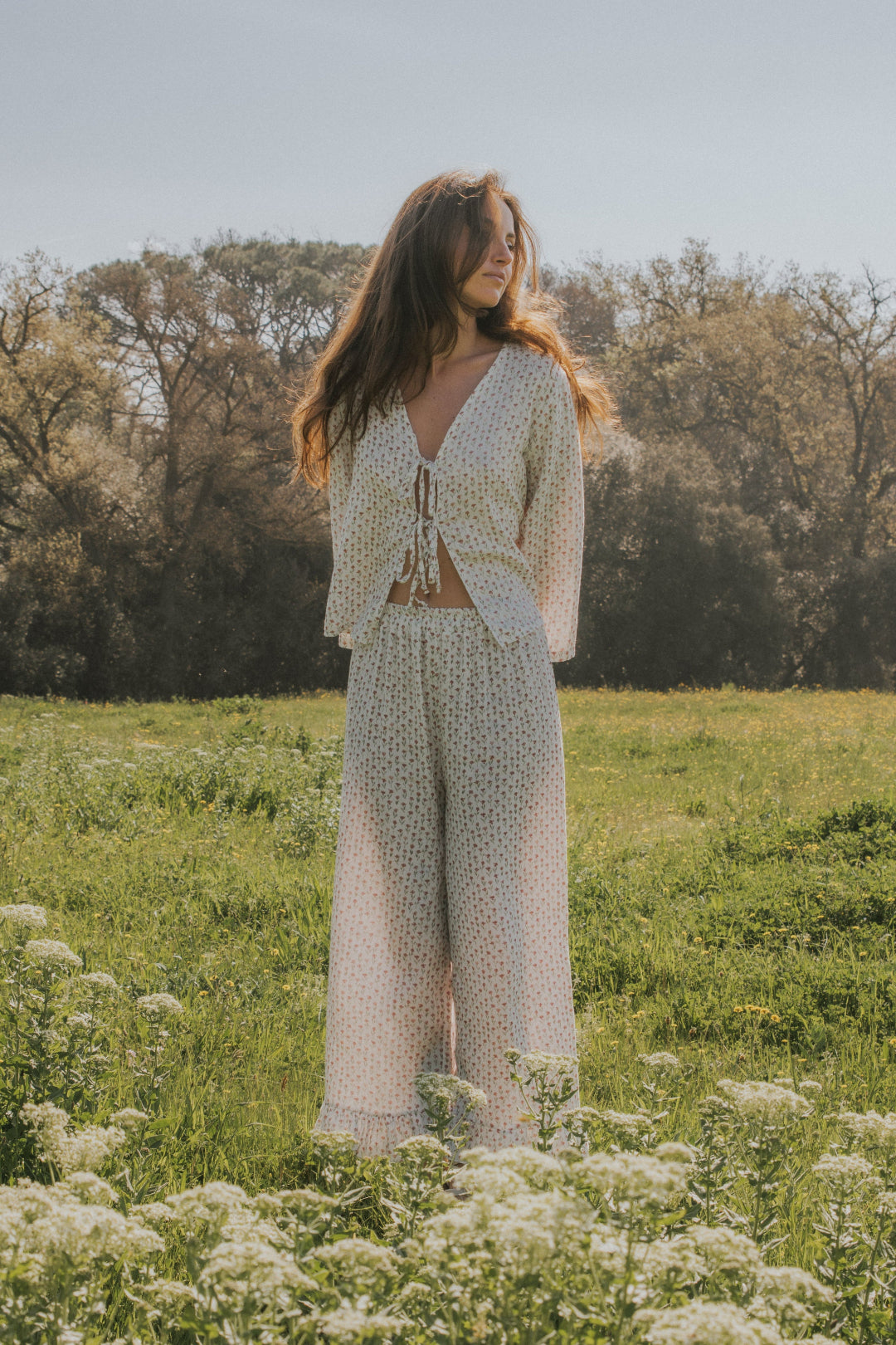 PANTALÓN CHLOE // FLORES ROSA