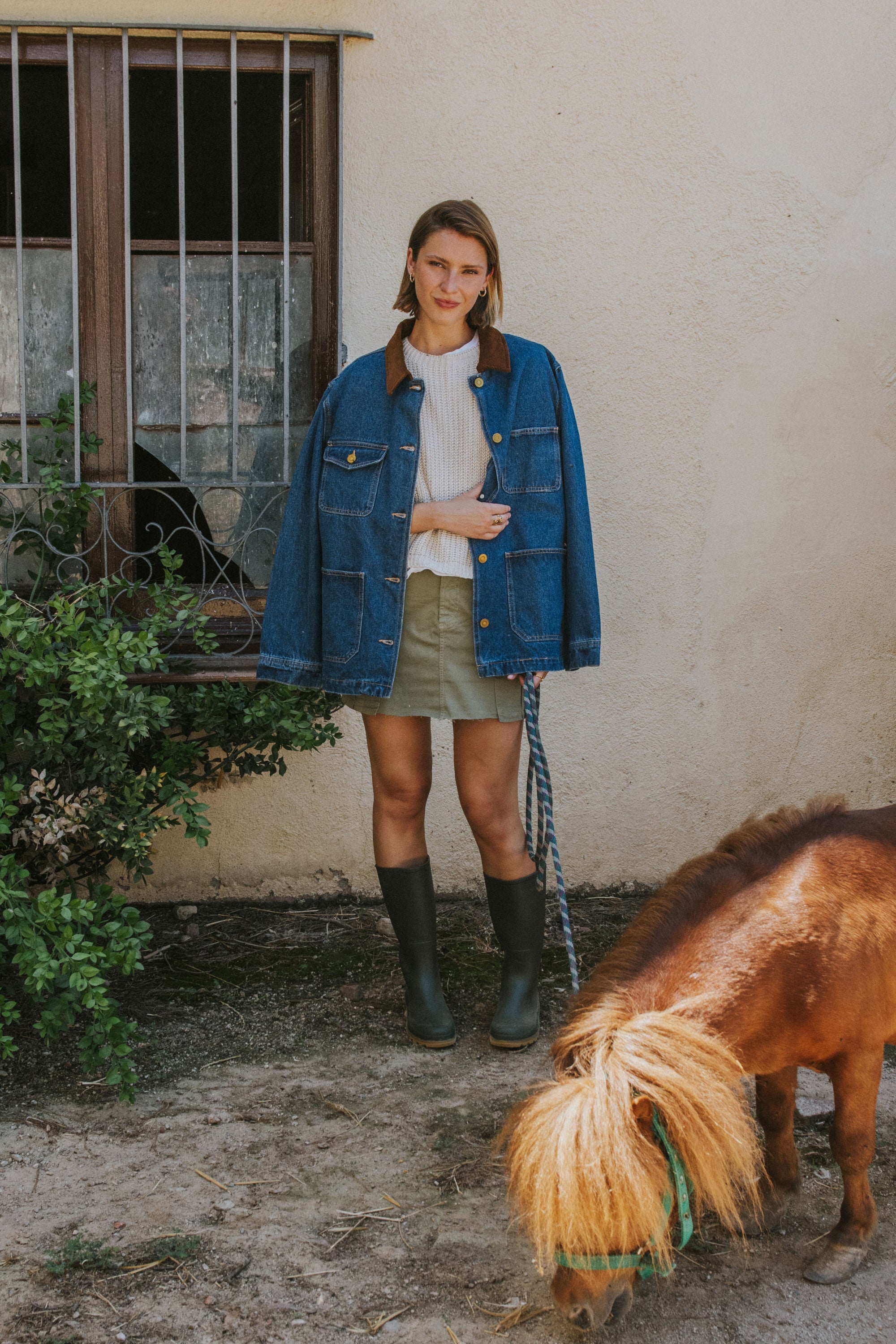 CHAQUETA PAULA // DENIM OSCURO