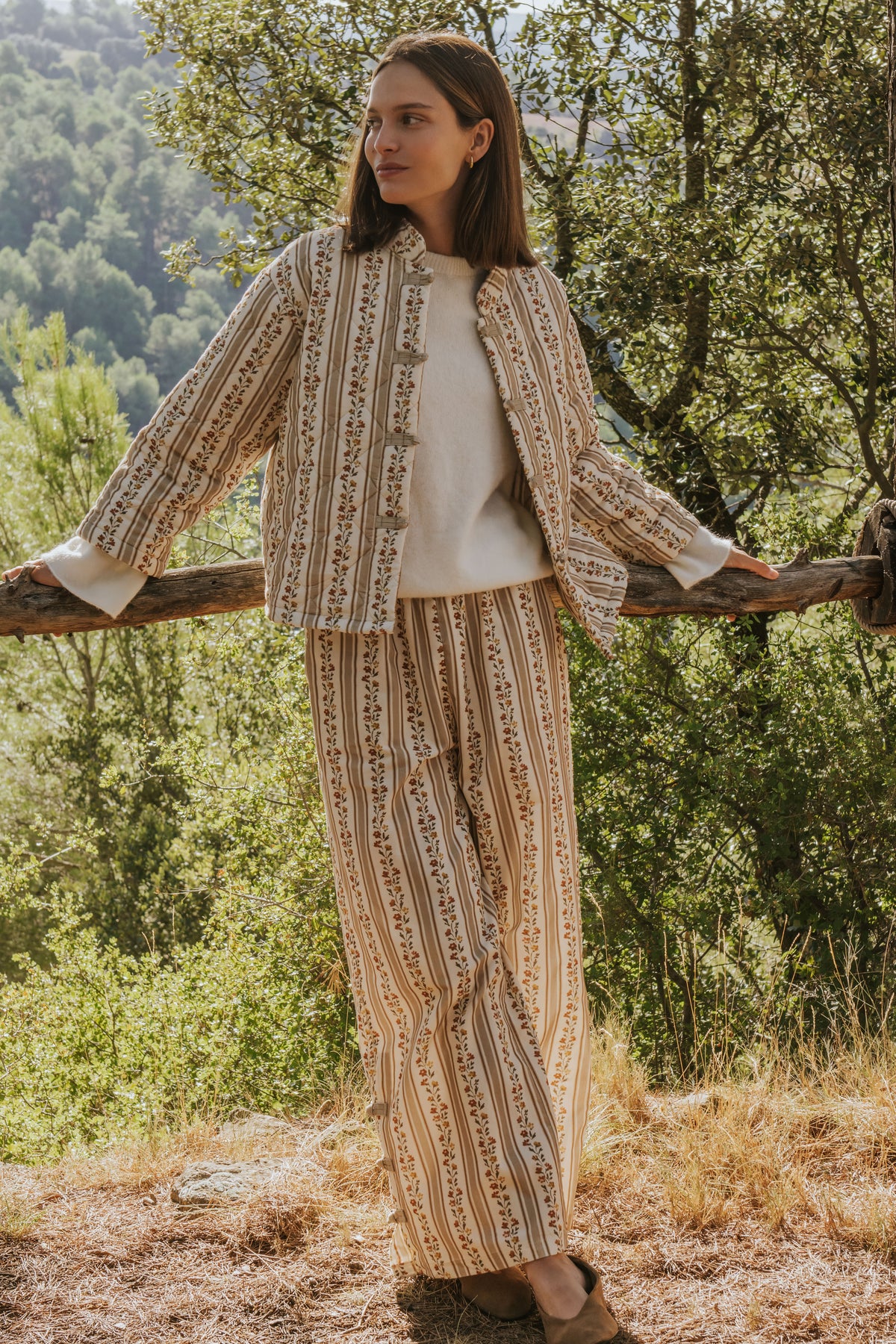 ALLEGRA JACKET // TOFFEE FLOWERS