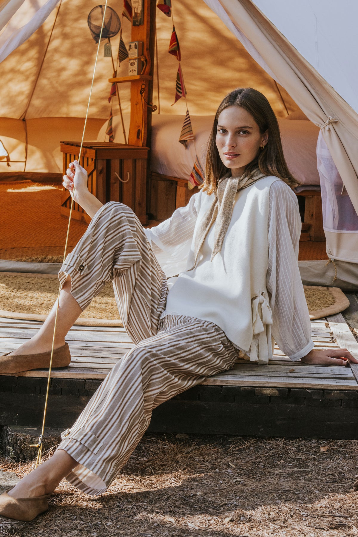 PANTALÓN GAIA // RAYAS TOFFEE