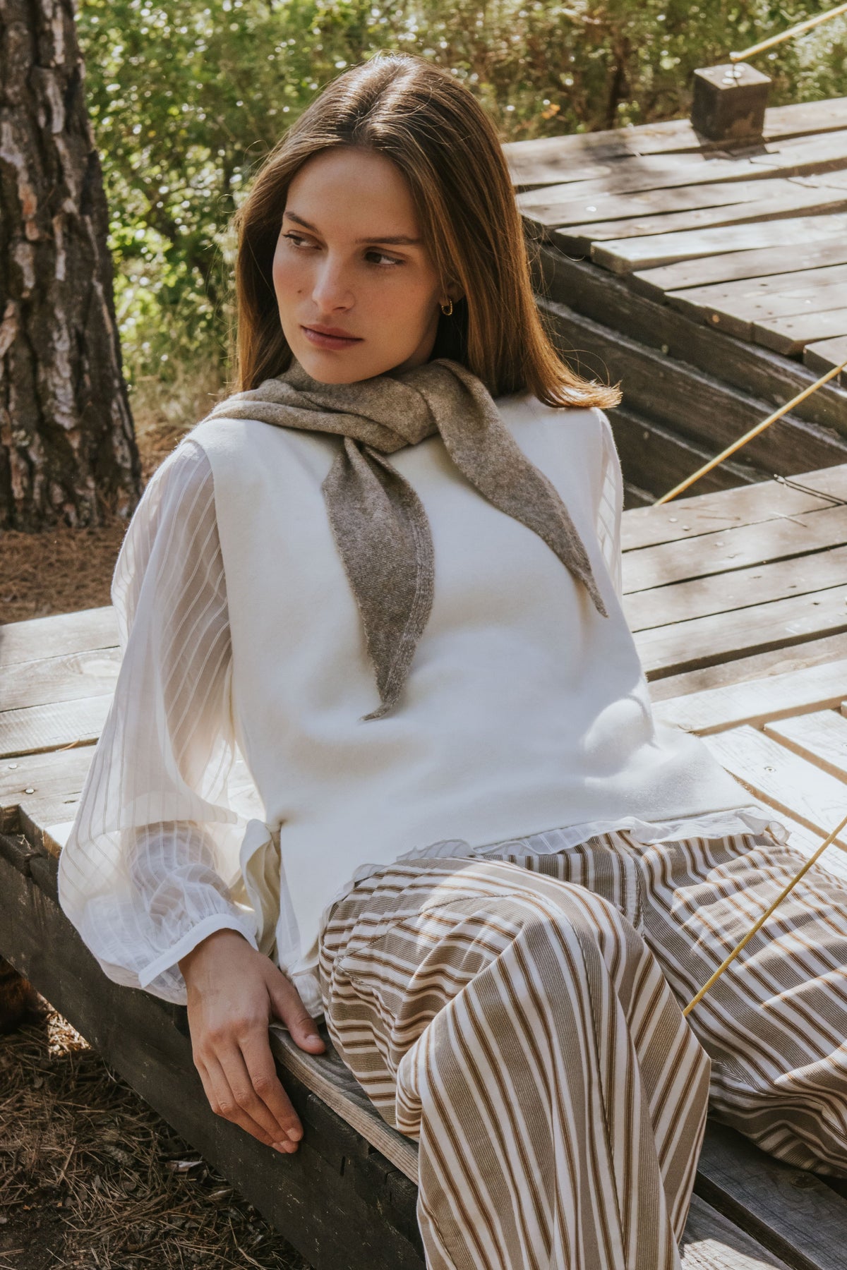 JULIET VEST // ECRU