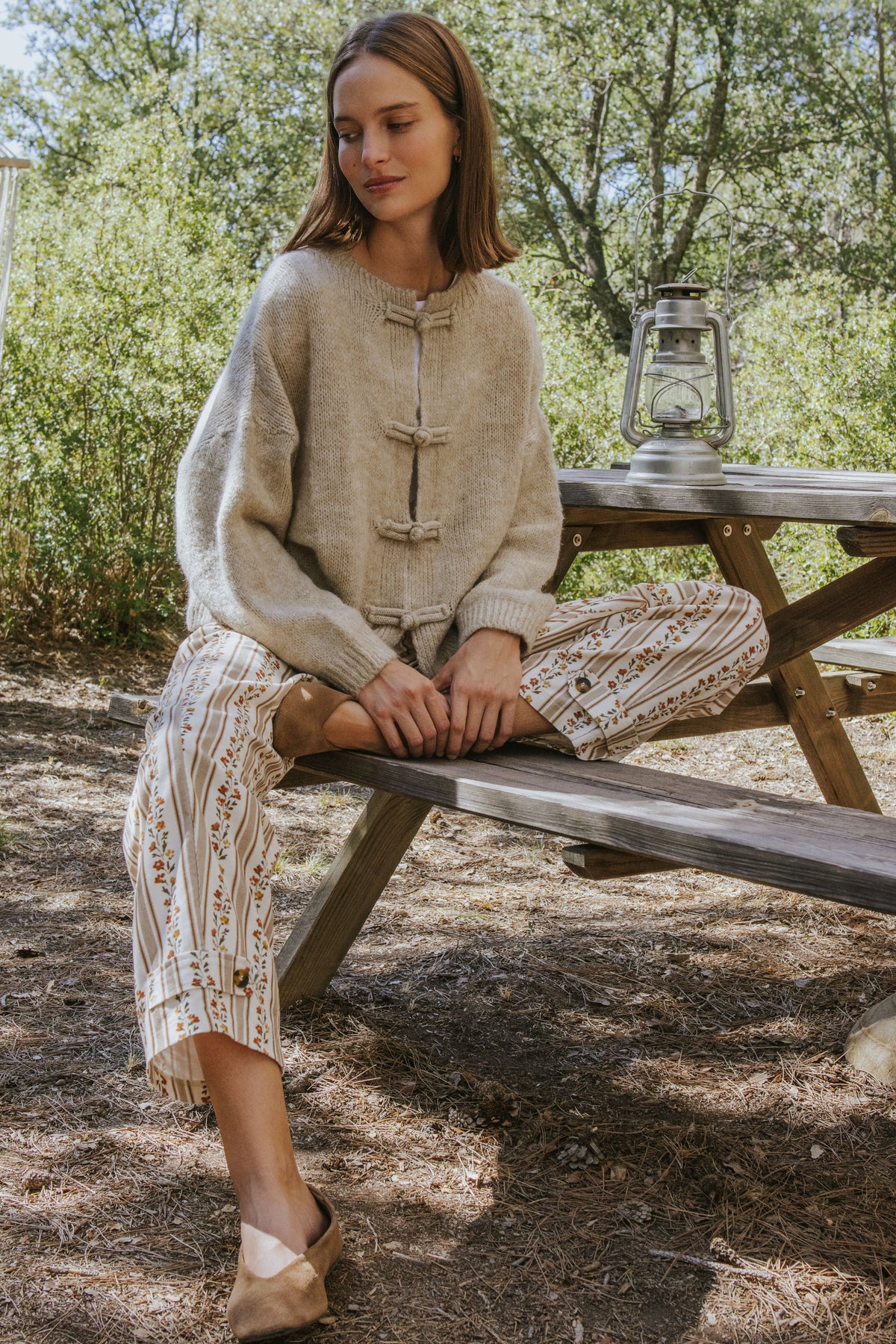 GAIA PANTS // TOFFEE FLOWERS