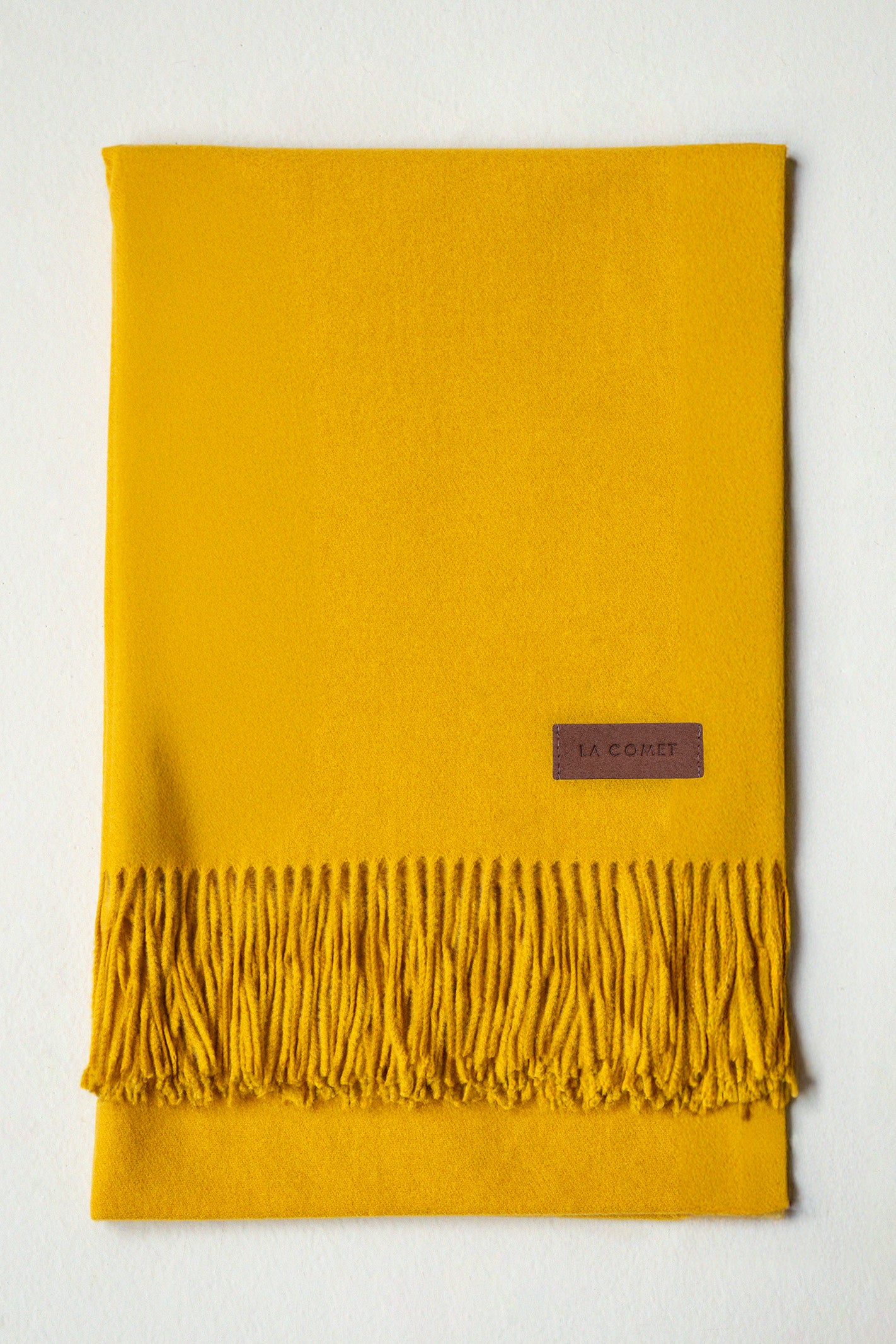 CASHMERE SCARF // MUSTARD