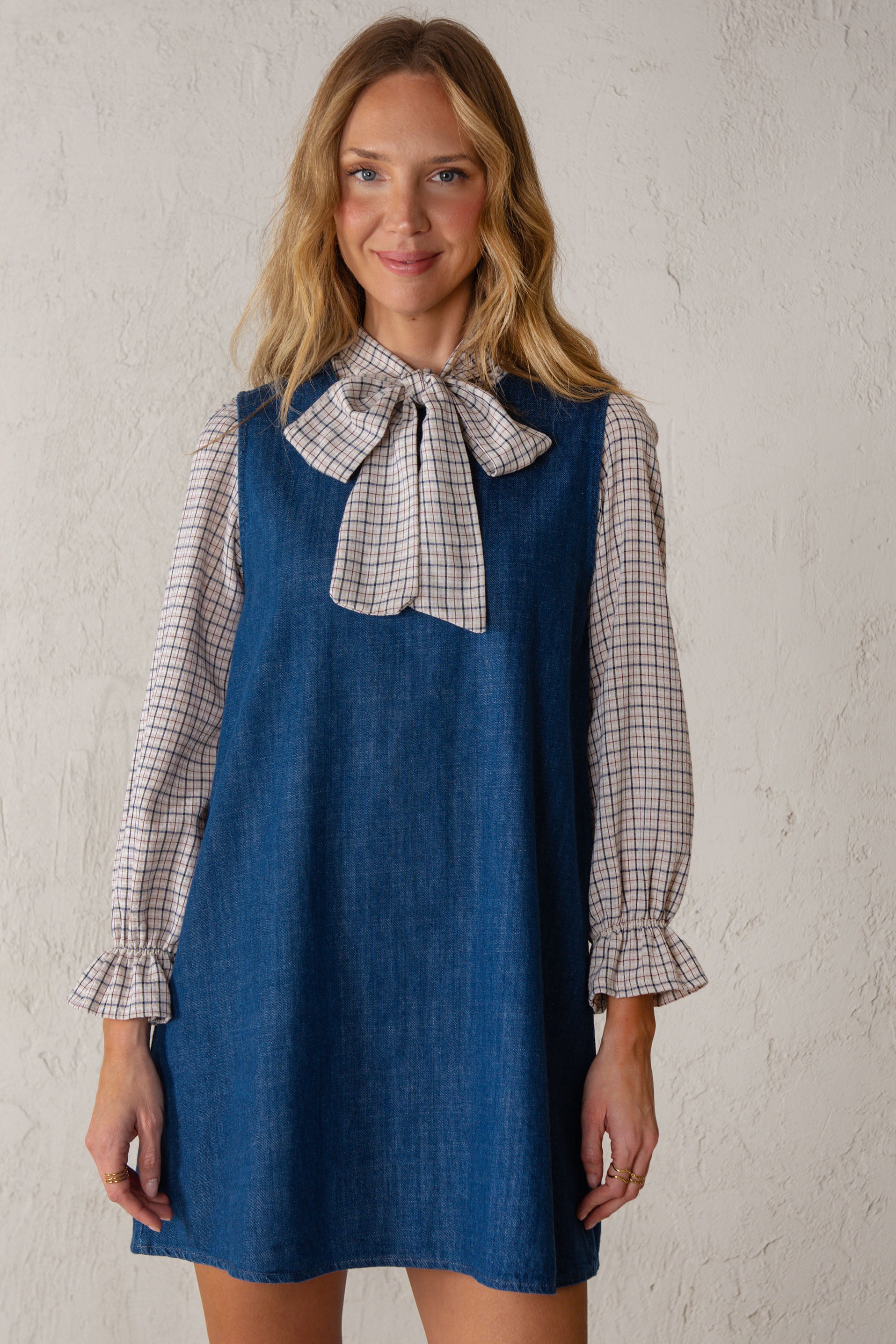 VESTIDO GALA // DENIM MEDIO