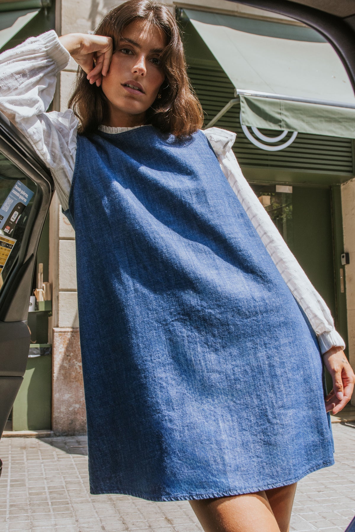 VESTIDO GALA // DENIM MEDIO