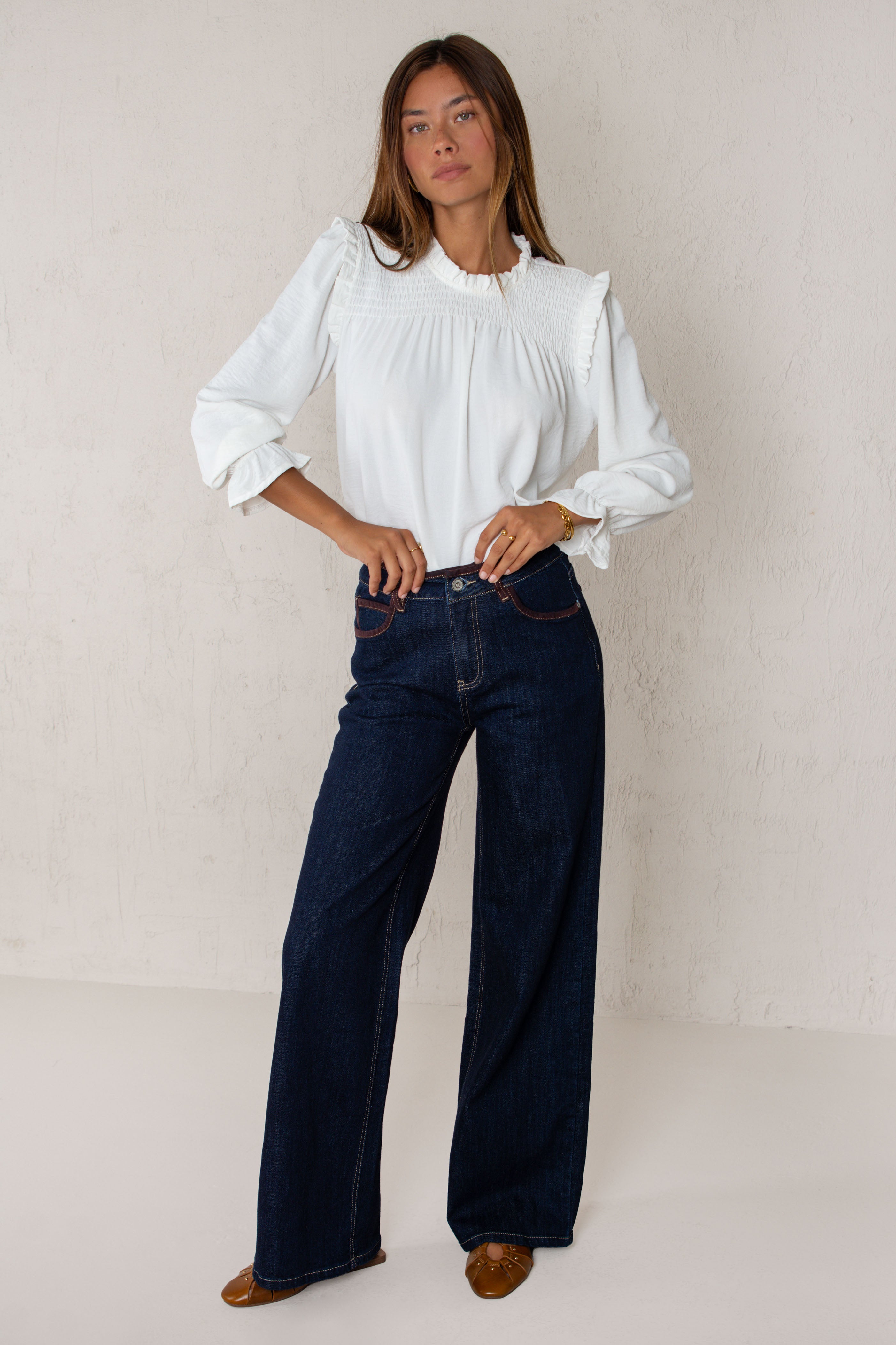 CARLOTA DARK DENIM JEANS