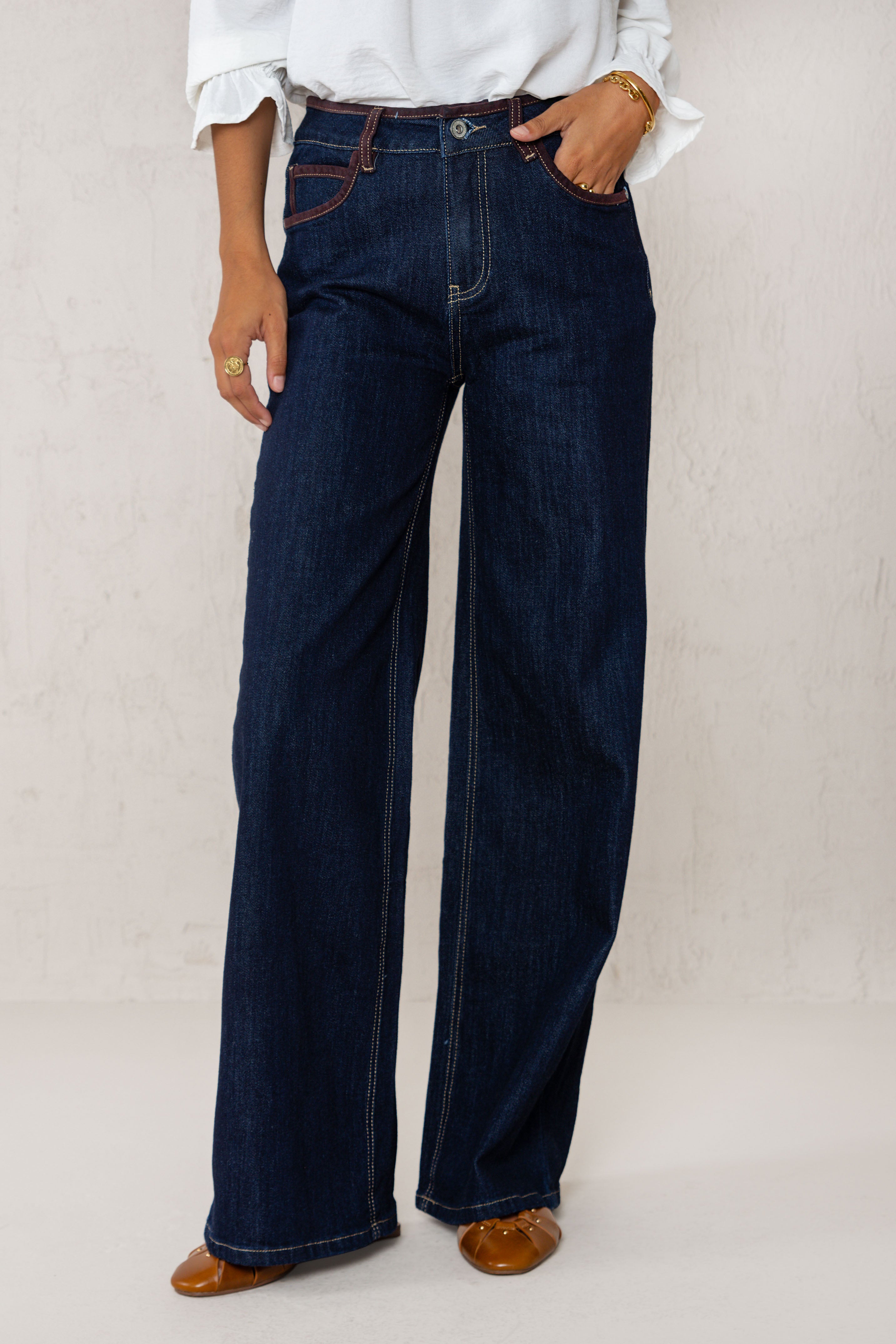 CARLOTA DARK DENIM JEANS