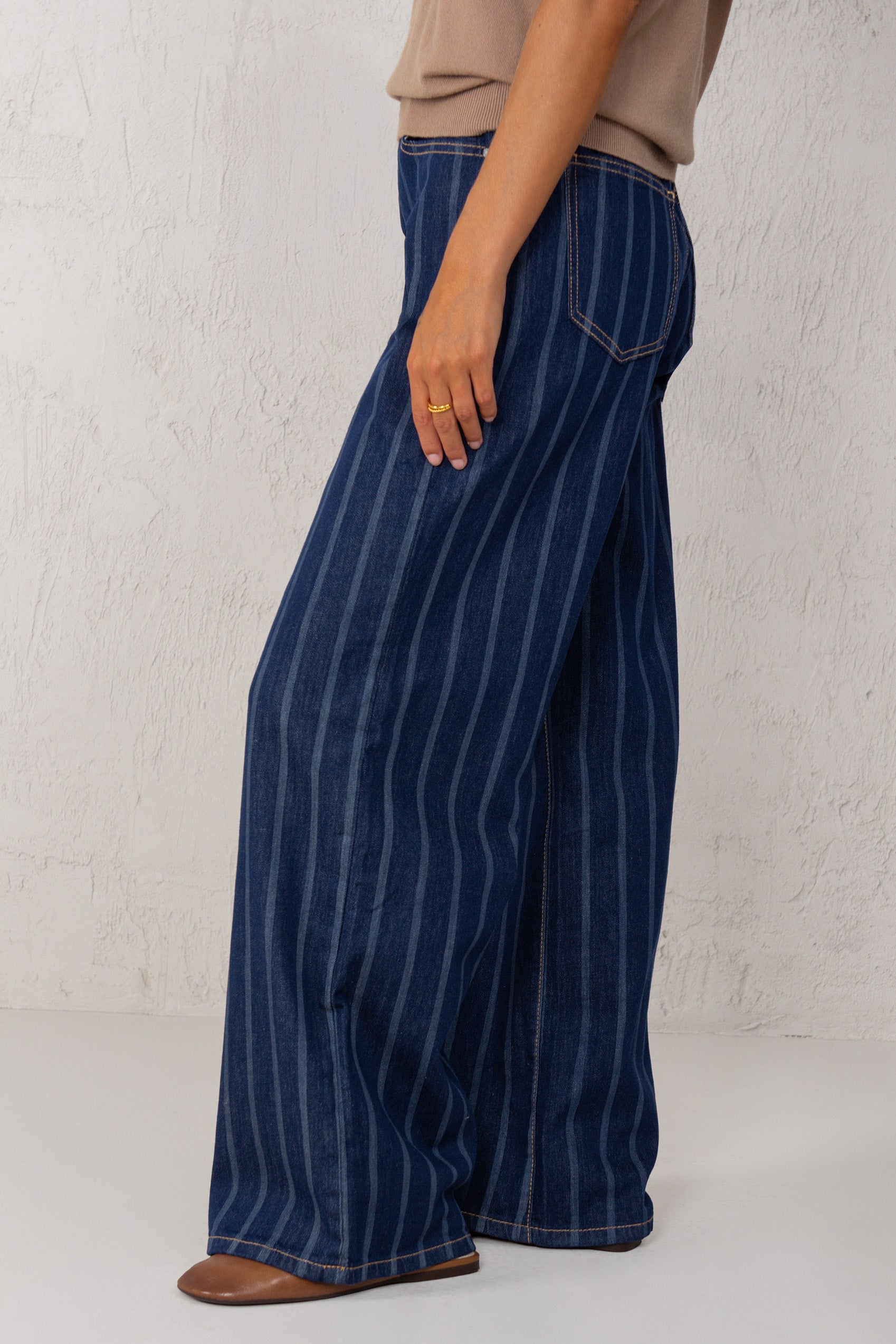LETICIA JEANS // STRIPED DENIM