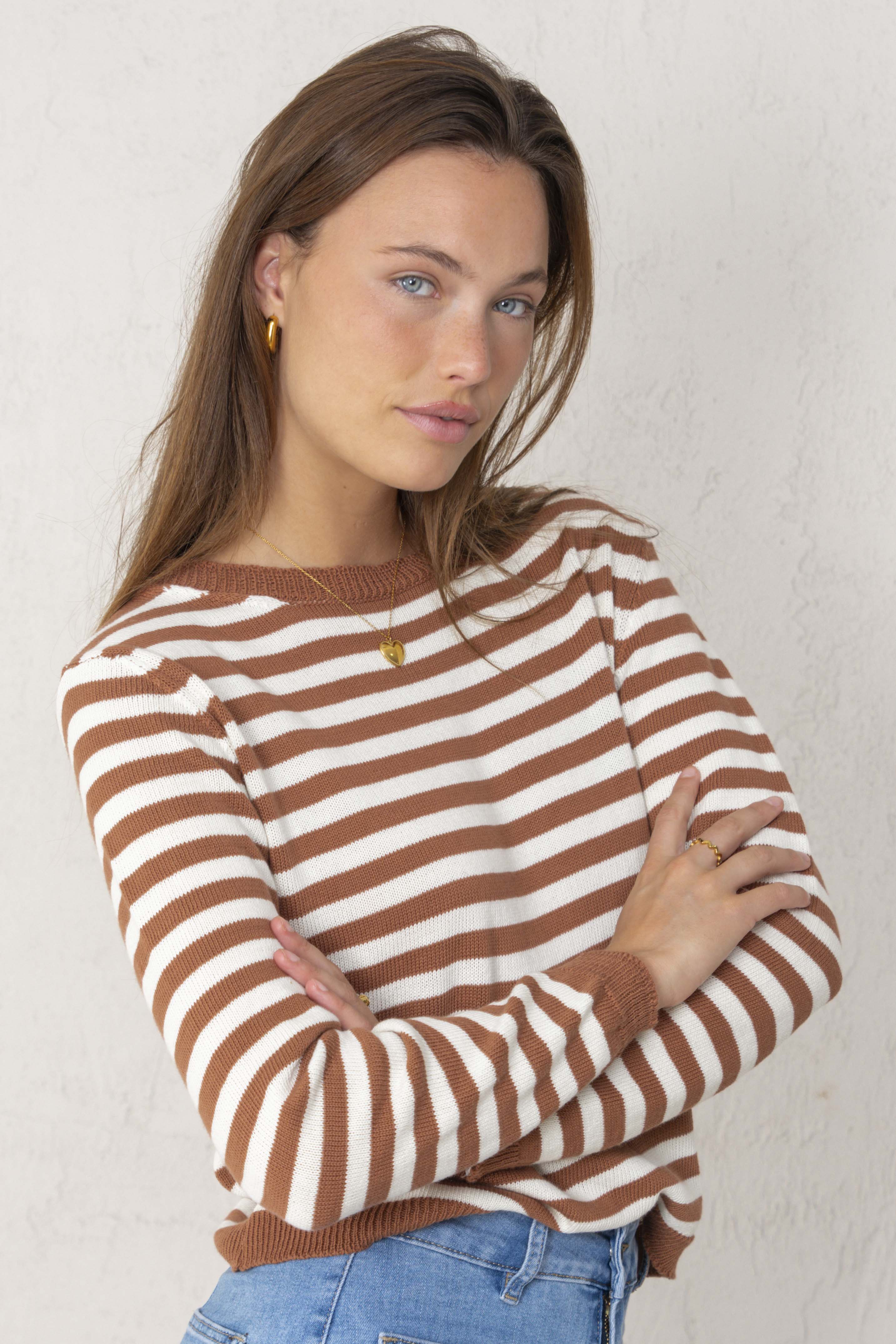 ALBA JERSEY // TERRACOTTA STRIPES
