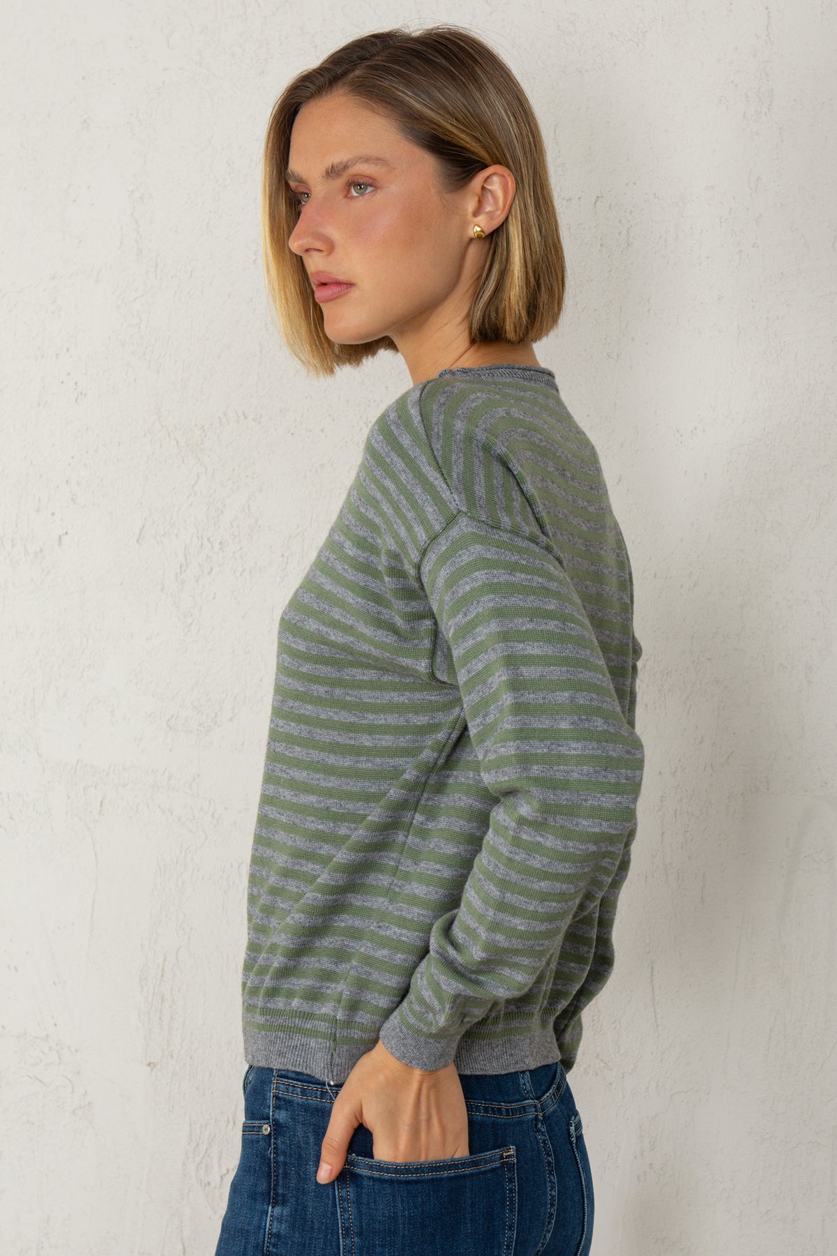 JERSEY GRETA // RAYAS VERDE