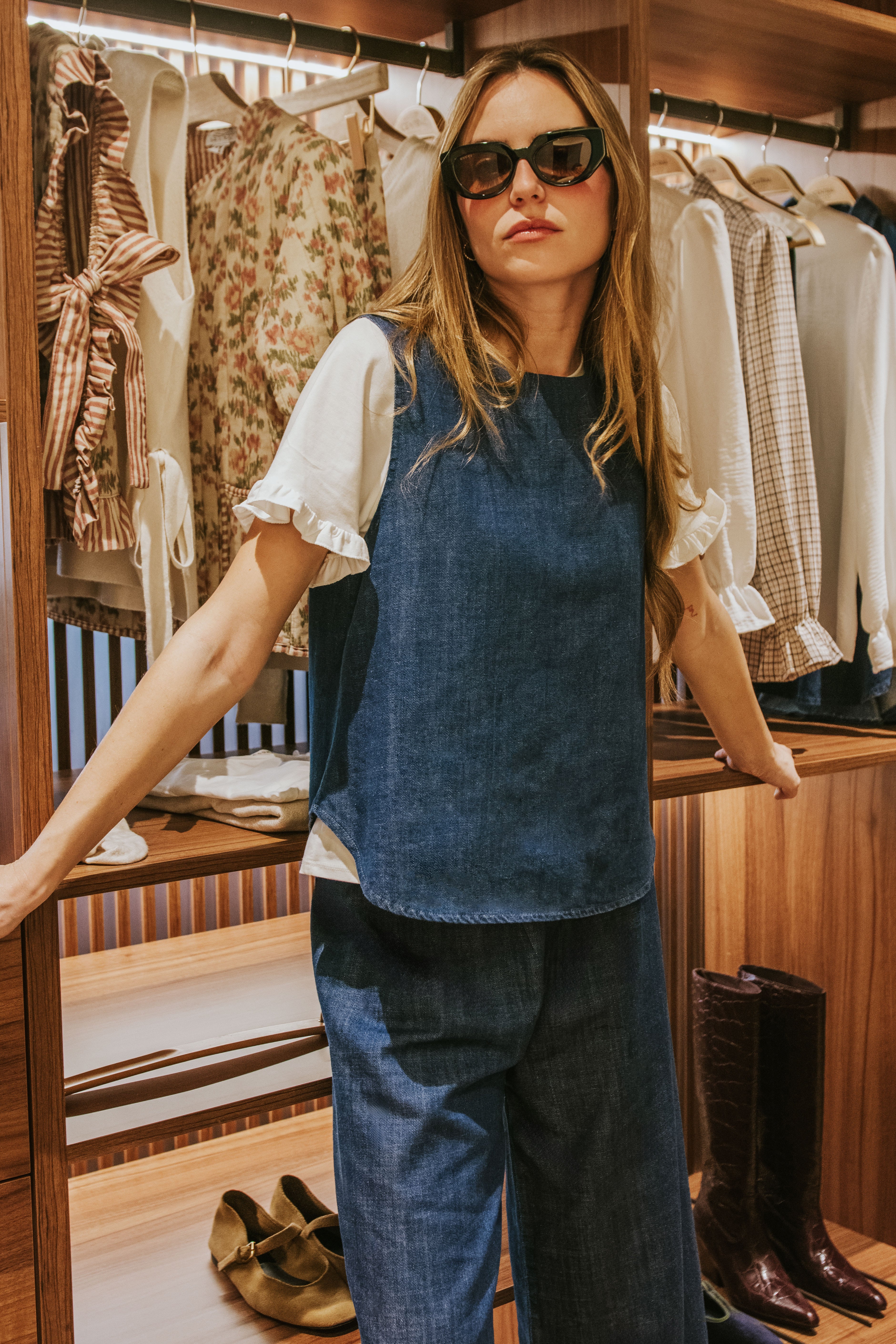 CHALECO VICTORIA // DENIM MEDIO