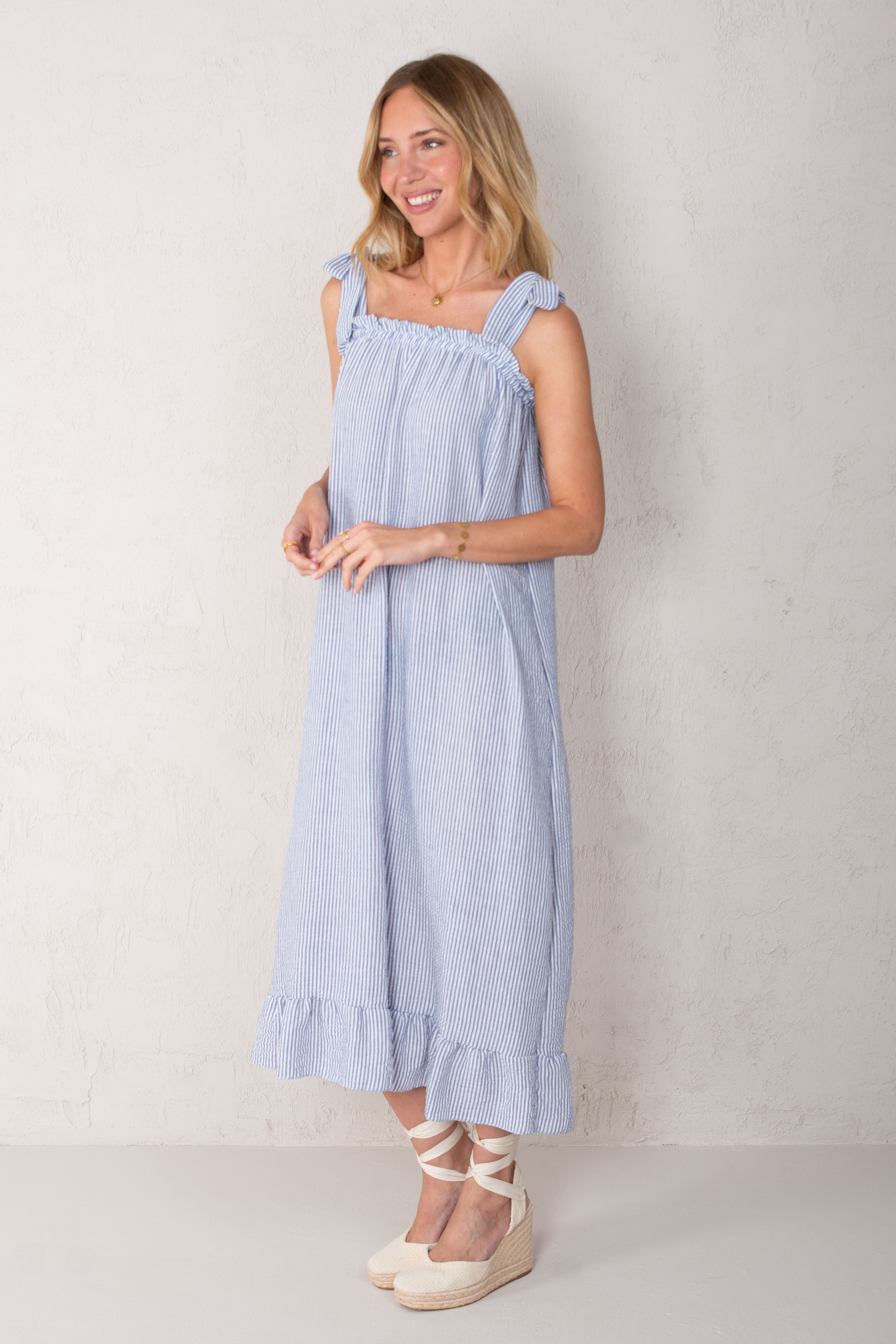 MACARELLA DRESS // BLUE STRIPES