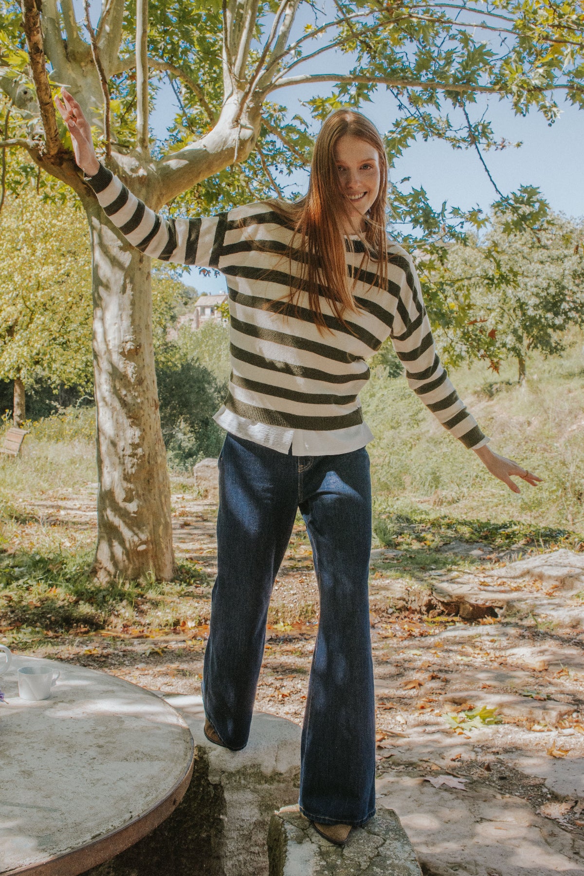 JERSEY CLAUDIA // RAYAS VERDE OSCURO