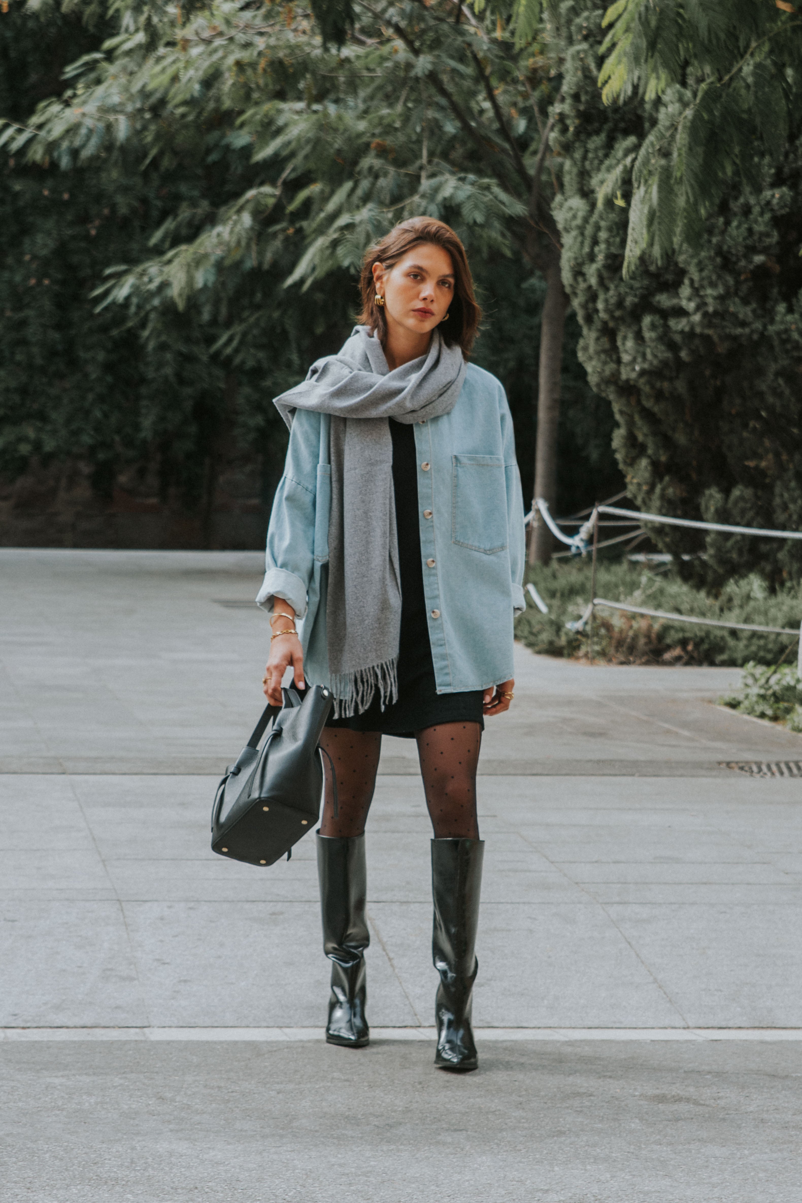 CASHMERE FOULARD // MEDIUM GRAY