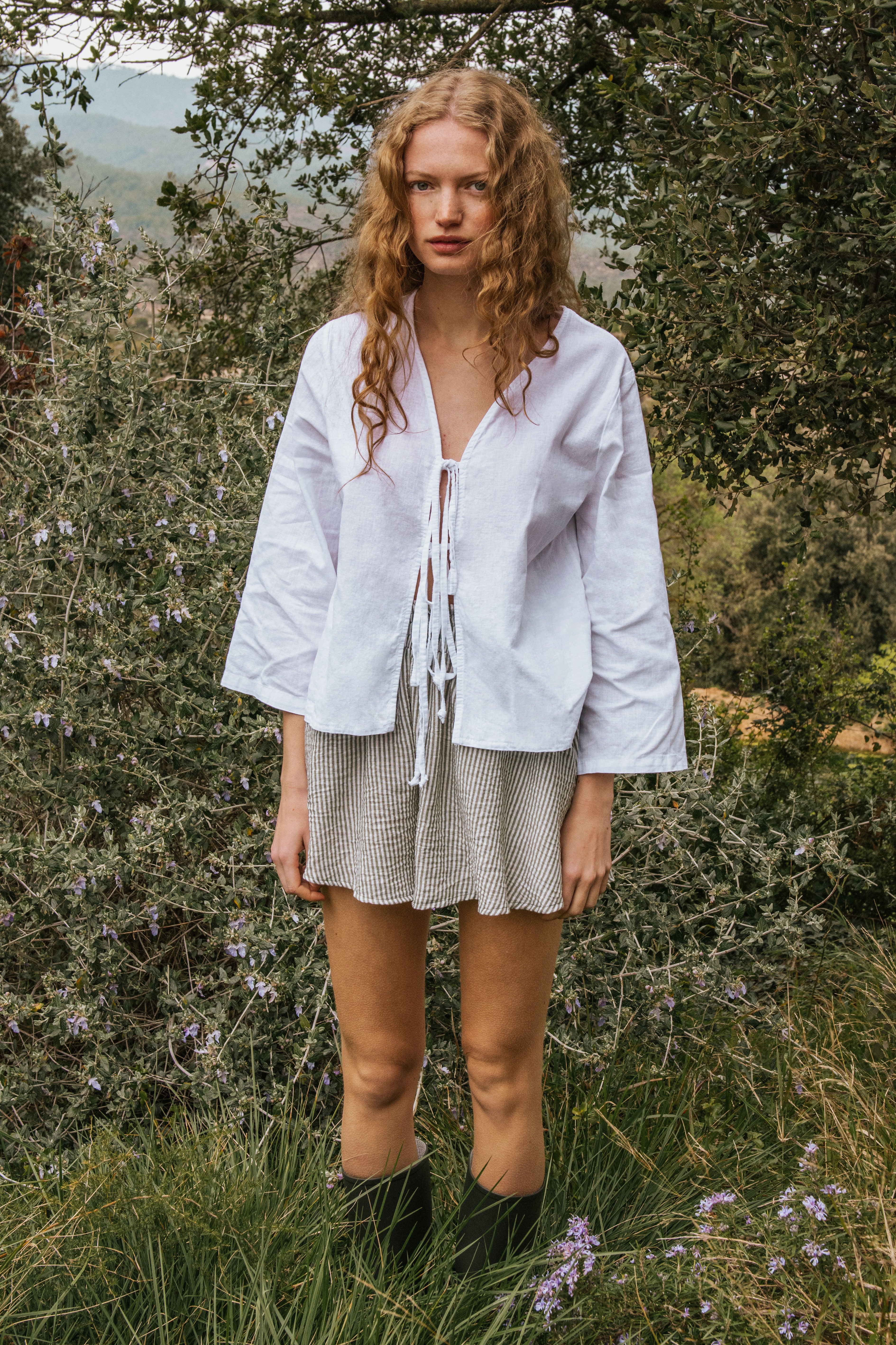 ELENA SHIRT // WHITE LINEN