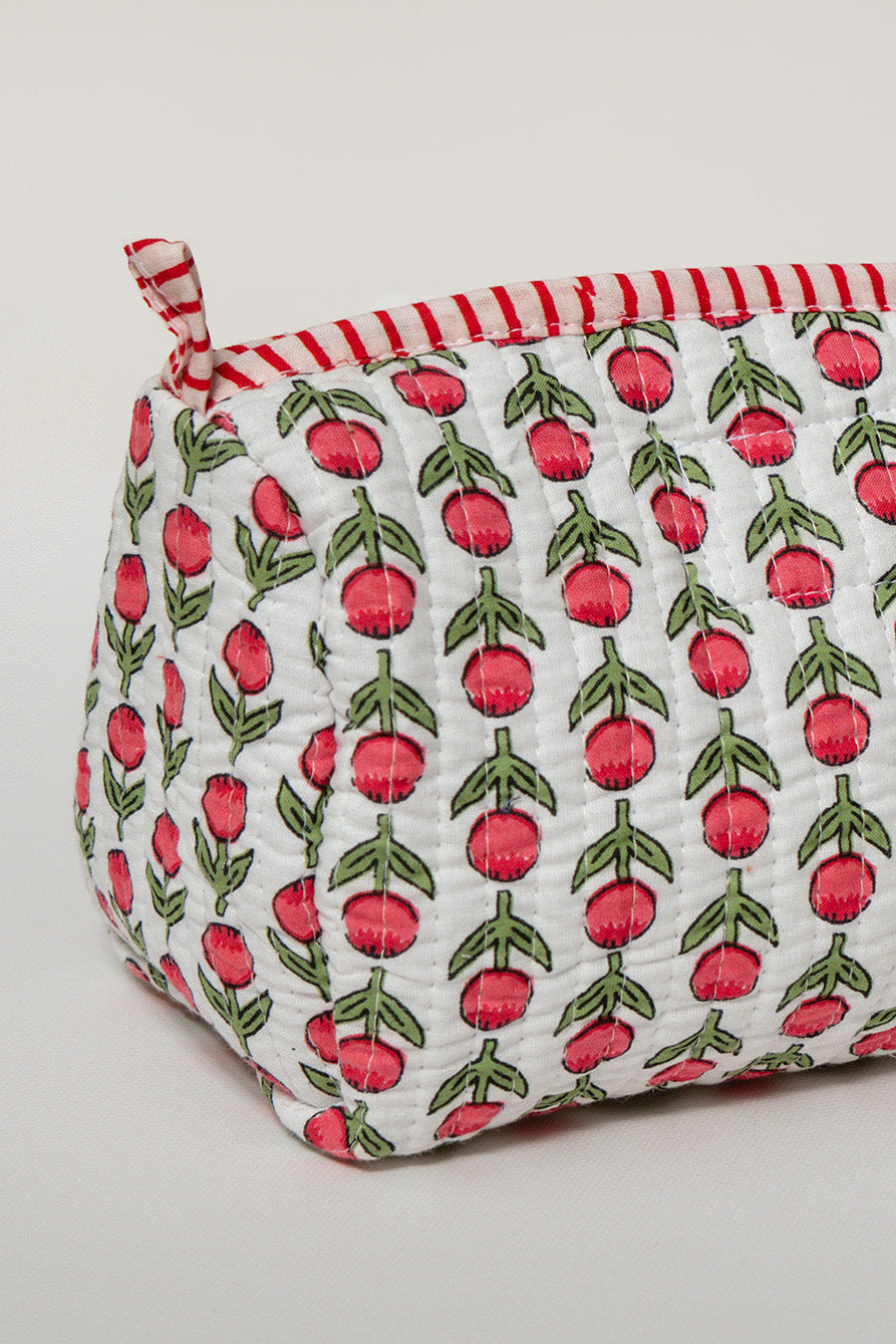 NECESER GRANDE // FLORES MINI ROJO