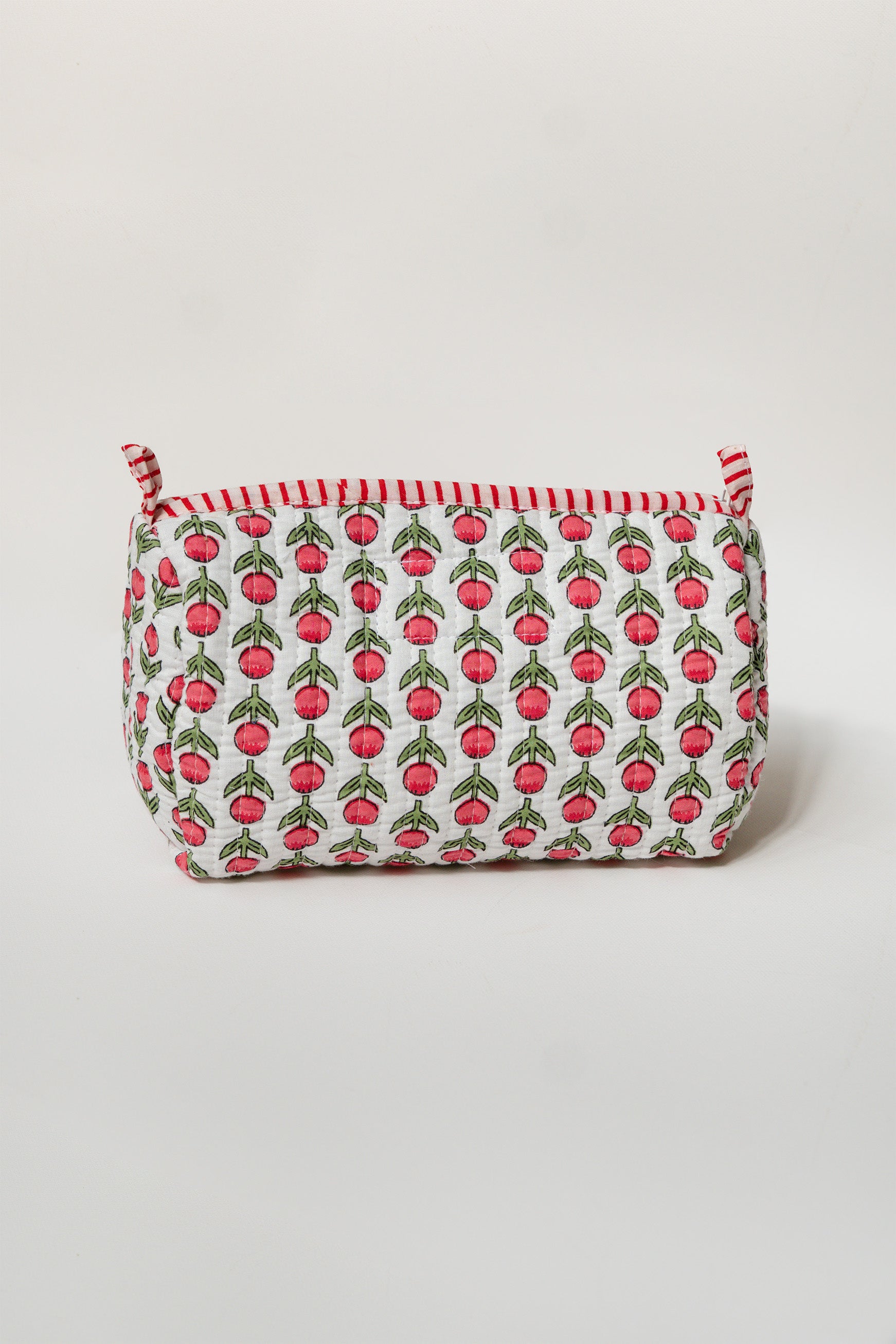 NECESER MEDIANO FLORES MINI // ROJO