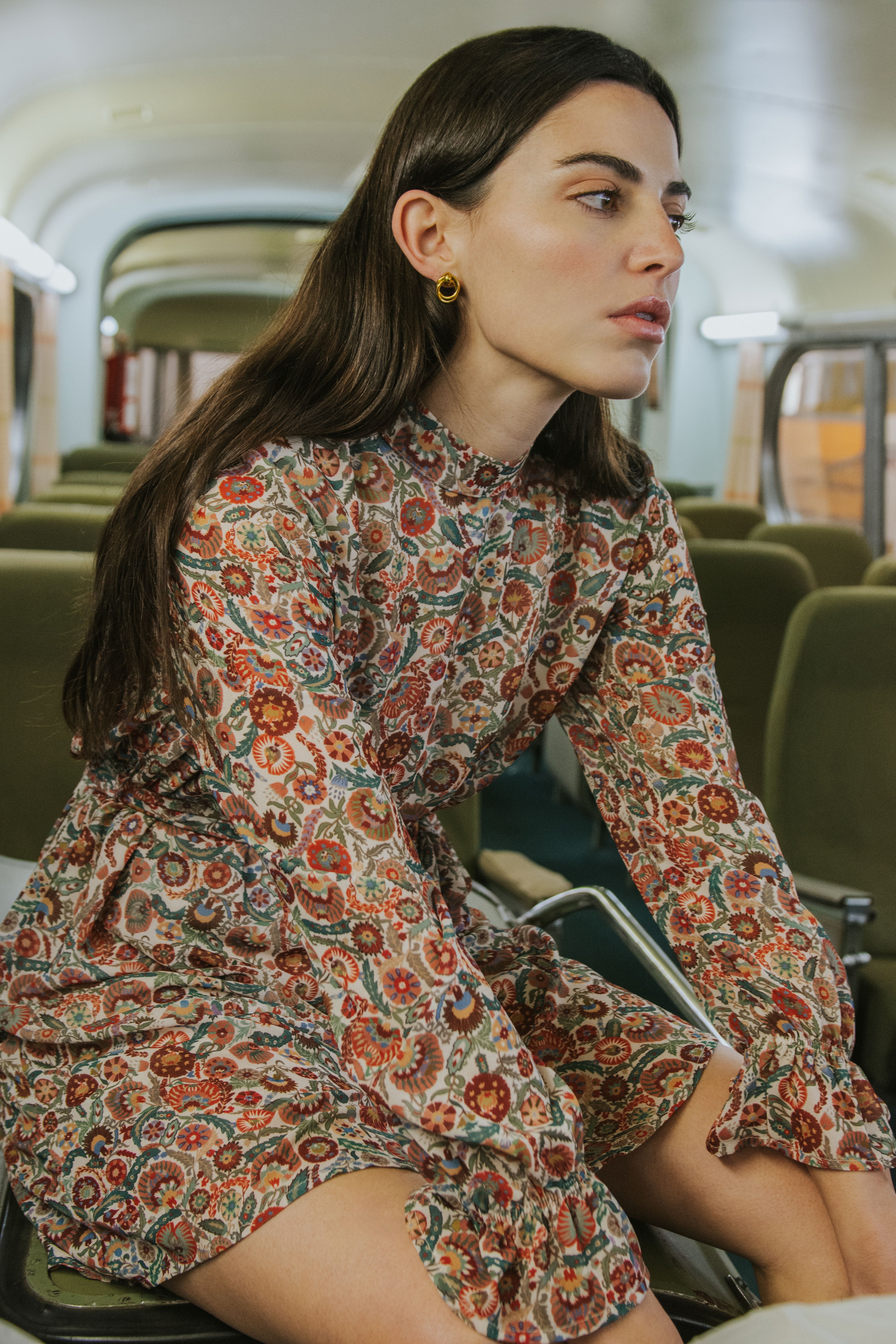 VESTIDO BETTINA // ESTAMPADO GRANATE