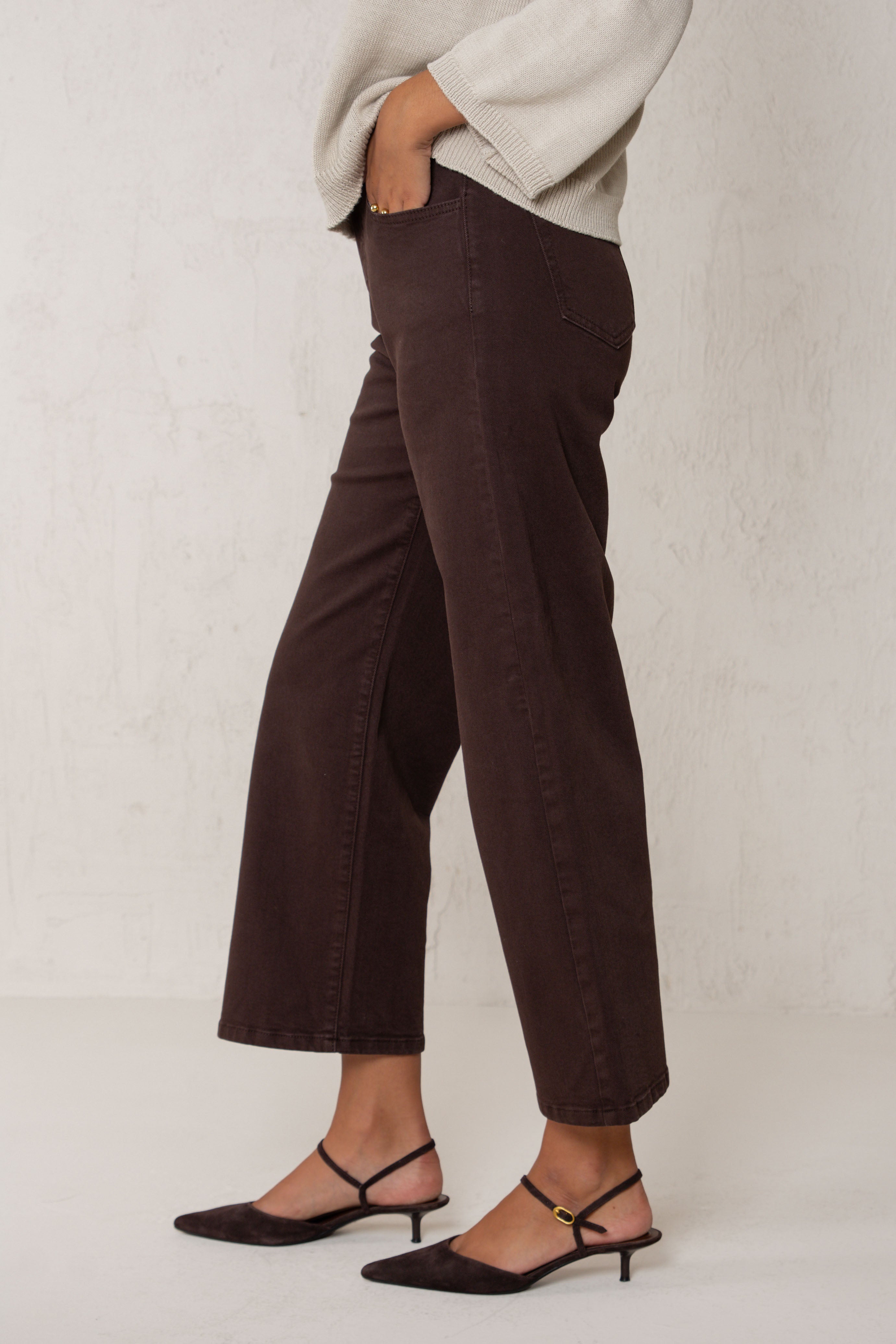 PANTALÓN CAROL // MARRÓN OSCURO