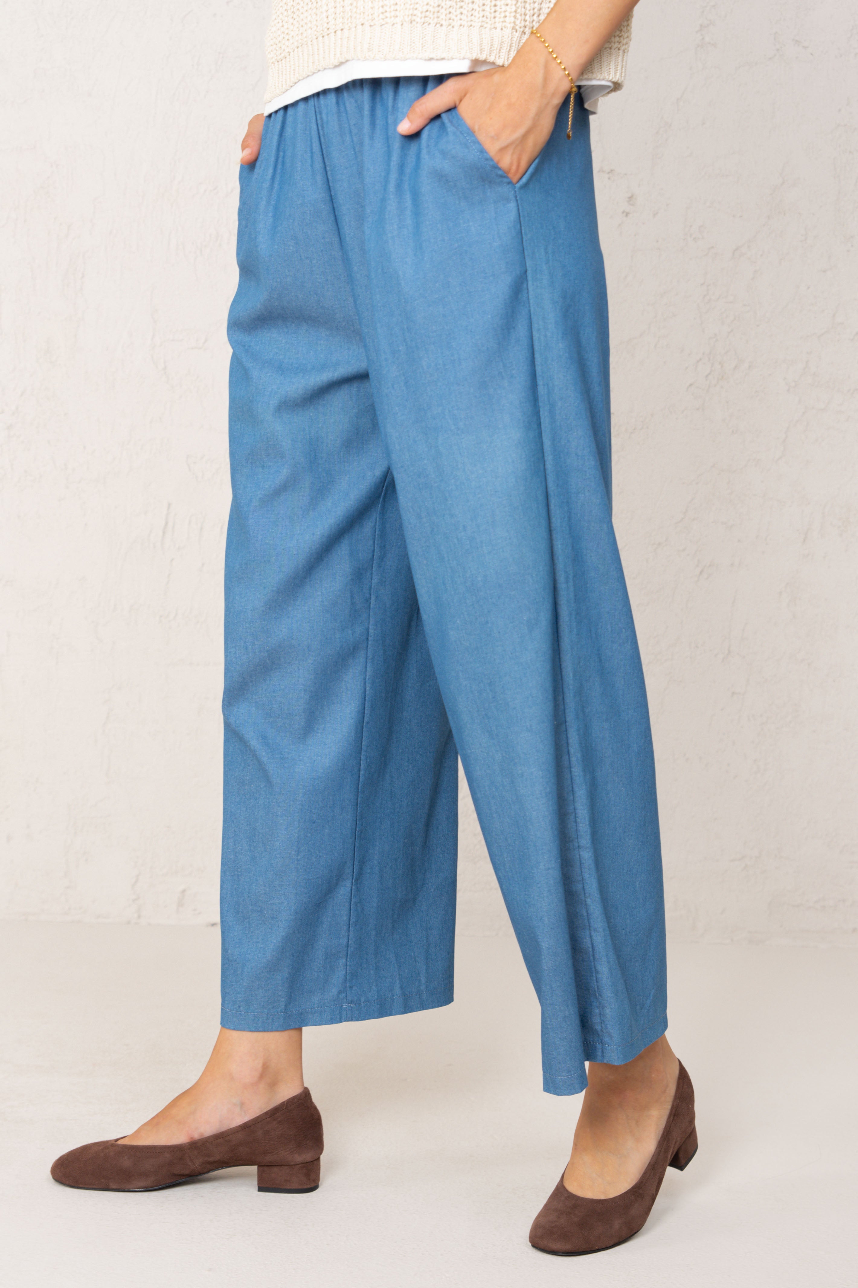 PANTALÓN LÍA // DENIM MEDIO