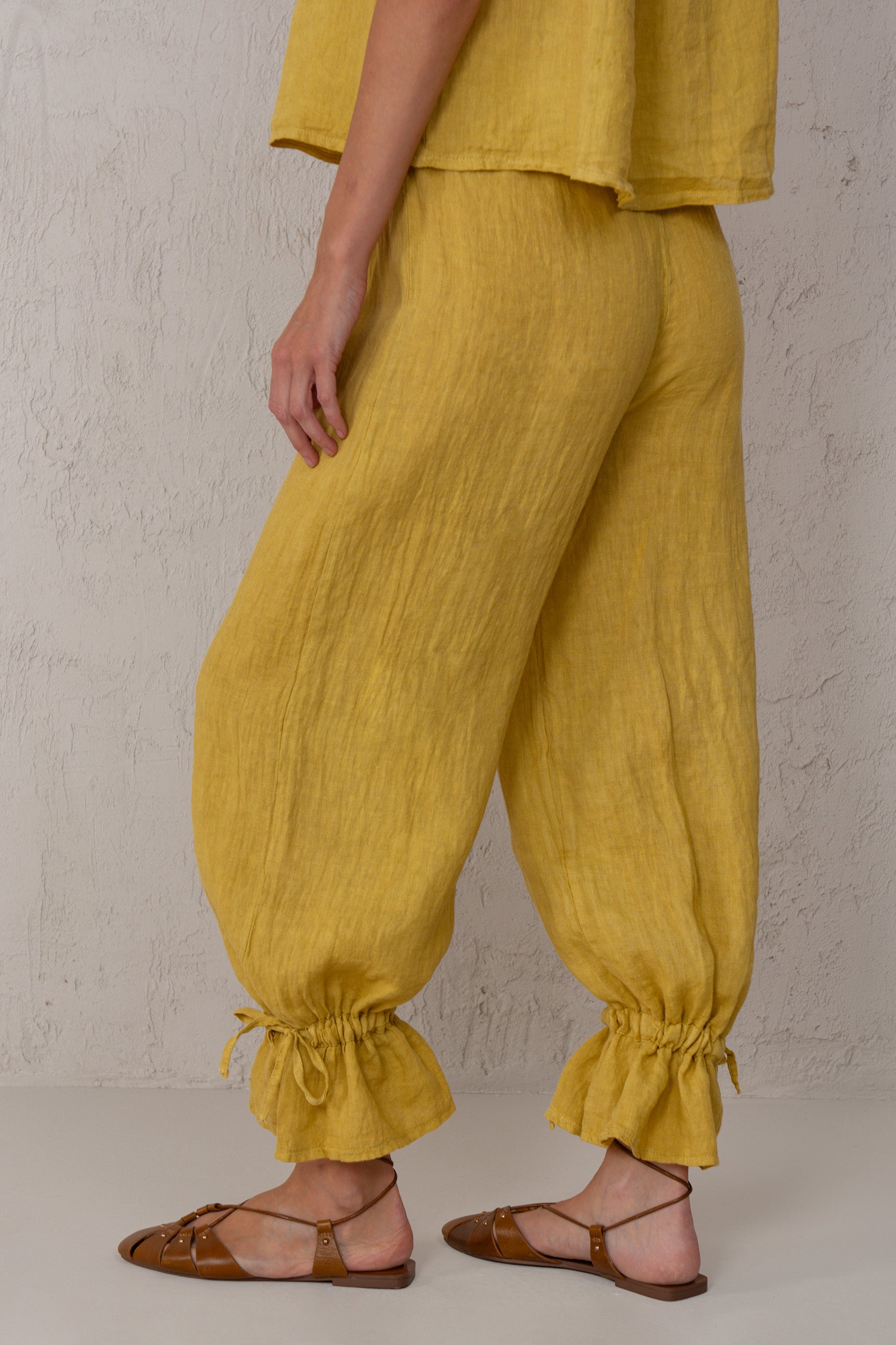 PANTALON ALICIA LIN MOUTARDE