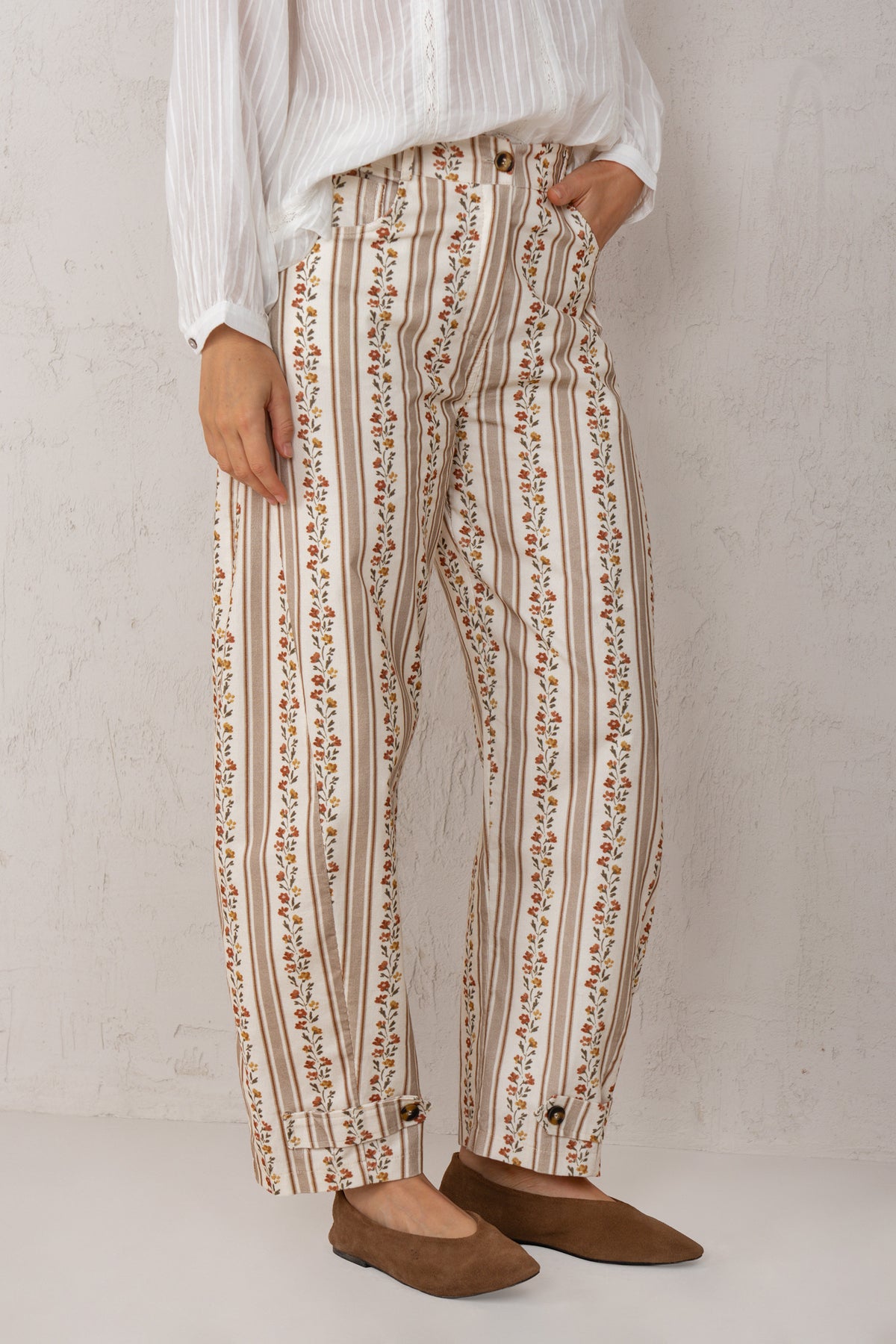 GAIA PANTS // TOFFEE FLOWERS