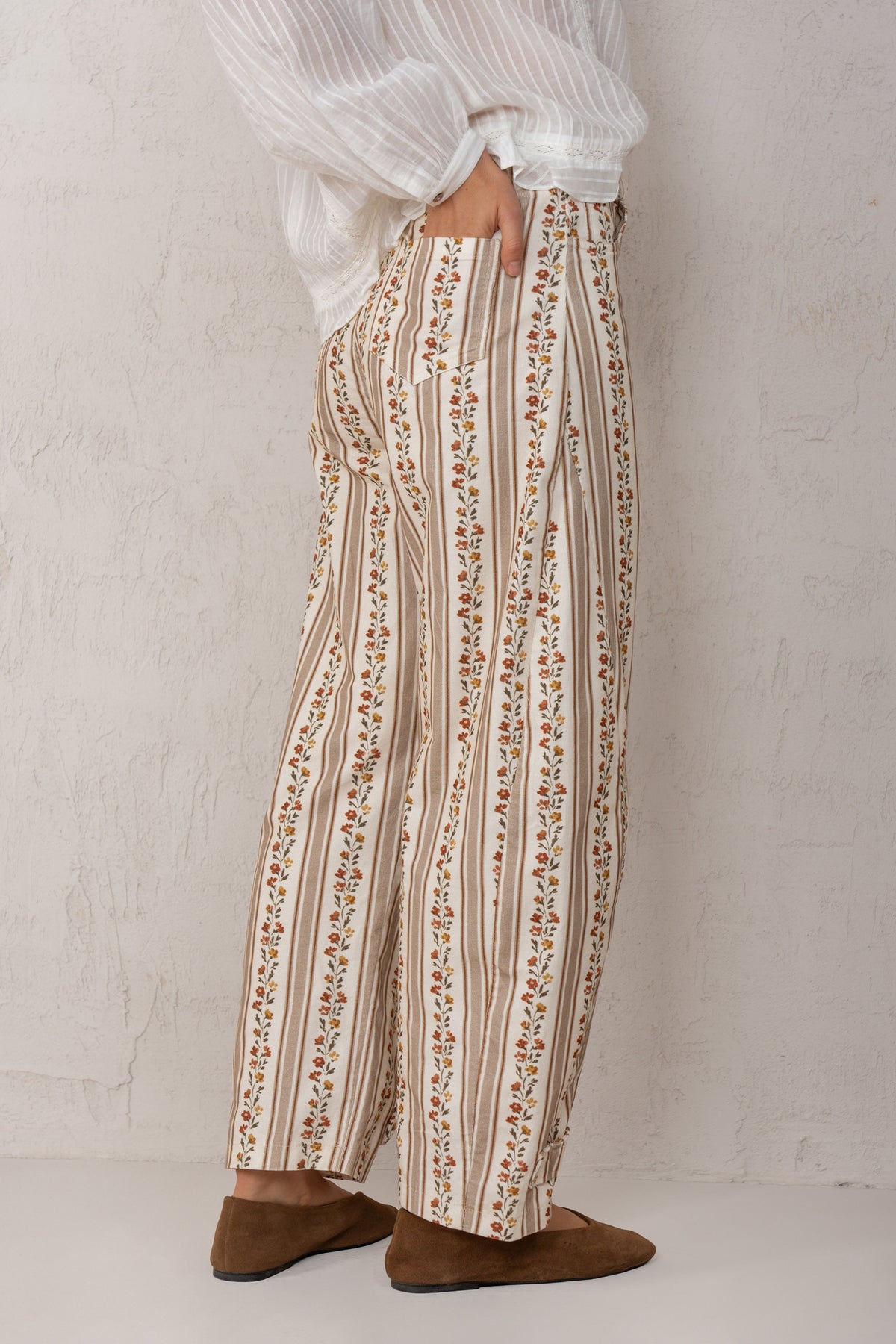 GAIA PANTS // TOFFEE FLOWERS