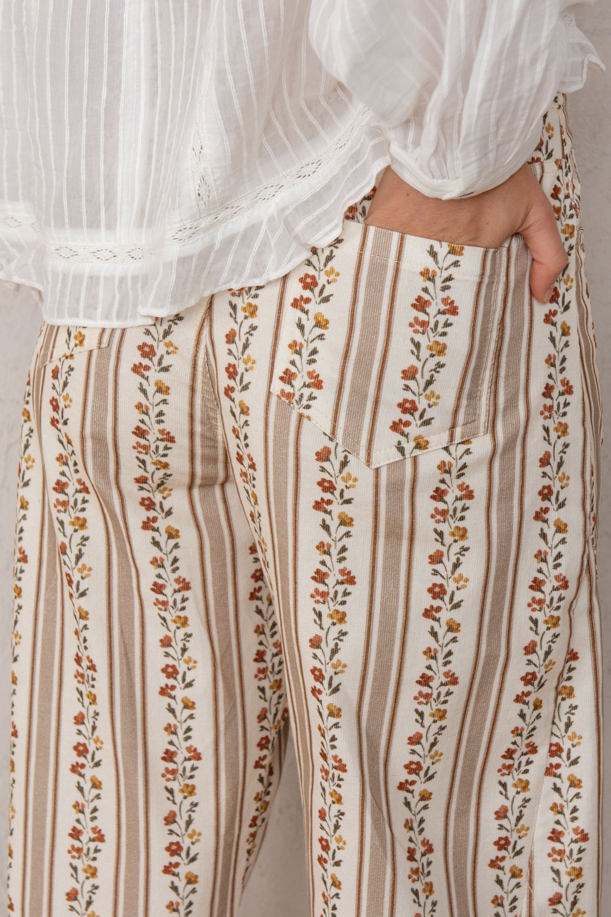GAIA PANTS // TOFFEE FLOWERS
