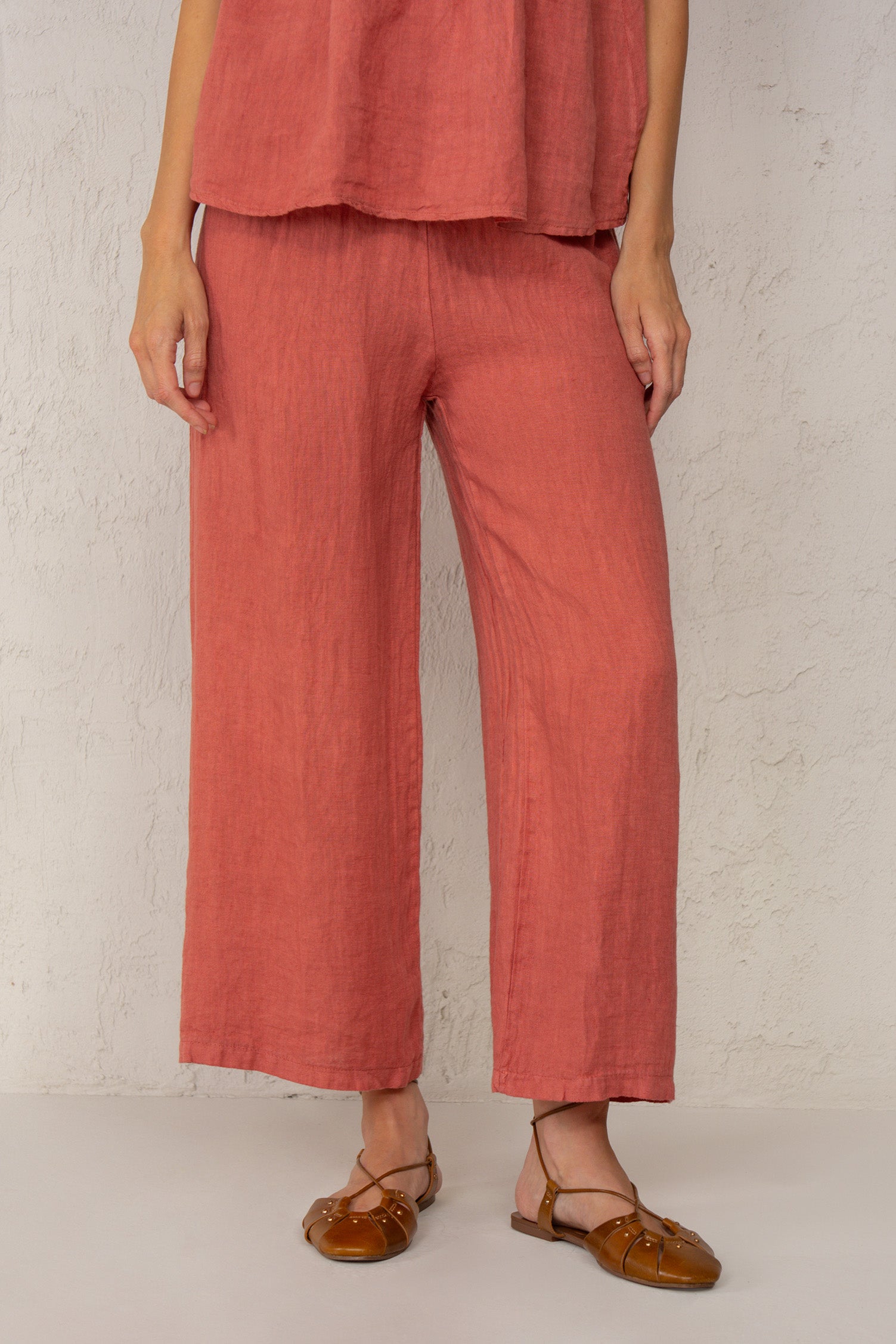 PANTALÓN JULIA // LINO ROSADO // ON DEMAND