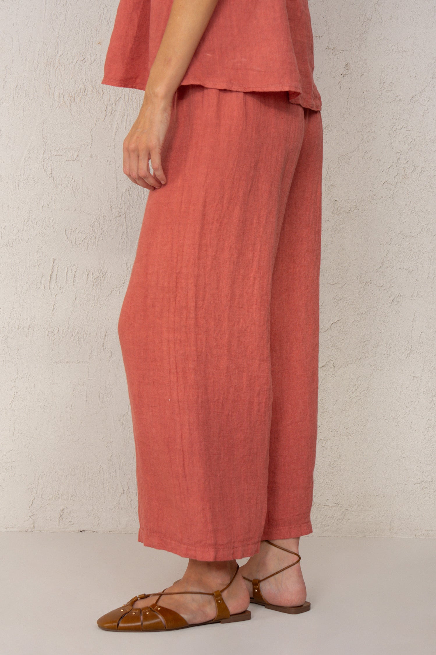 PANTALÓN JULIA // LINO ROSADO // ON DEMAND