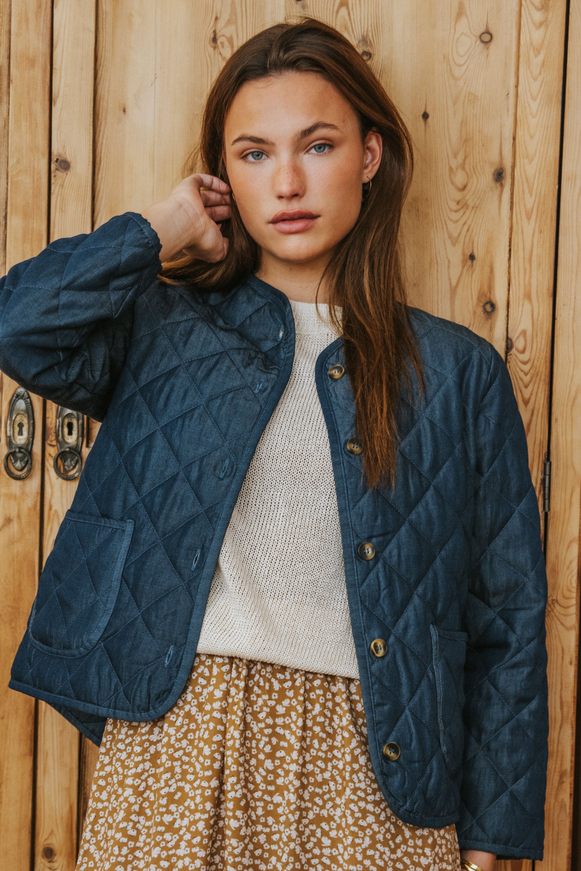 CHAQUETA DANIELA // DENIM OSCURO