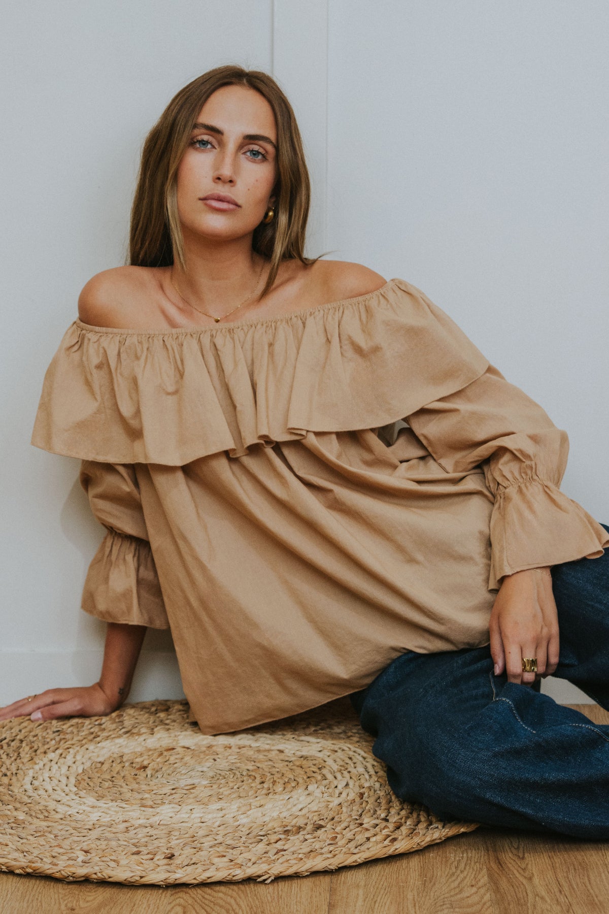 CAMISA OLIMPIA // TEJA CLARO