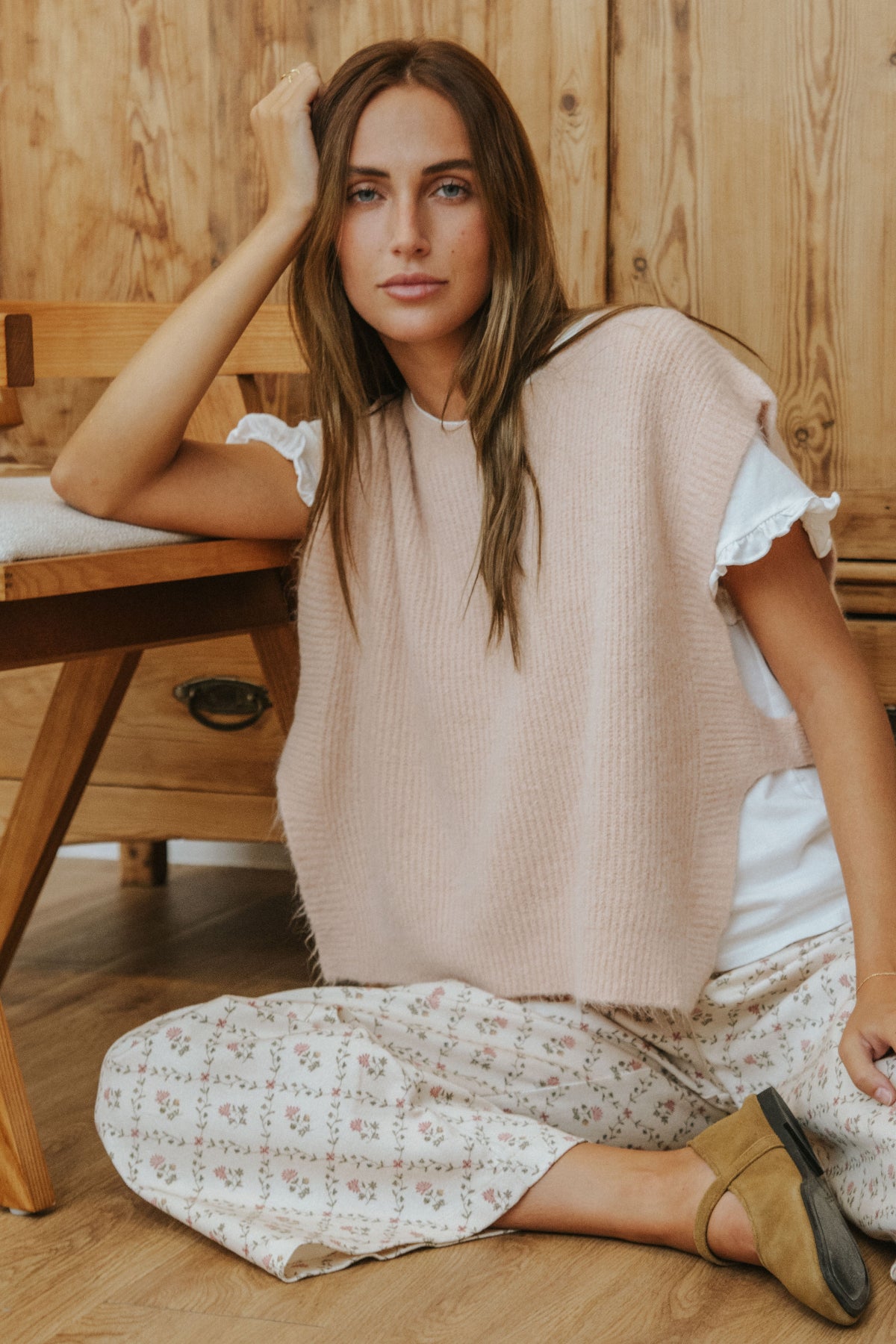 CHALECO ELI // ROSA CLARO