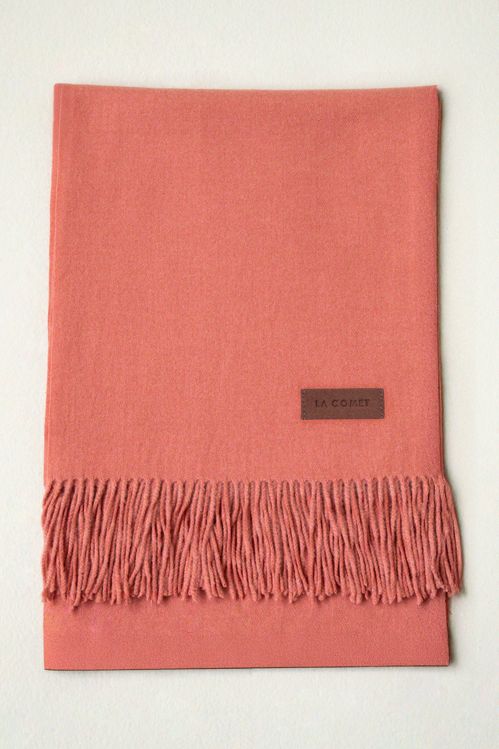 ÉCHARPE EN CACHEMIRE ROSE FONCÉ