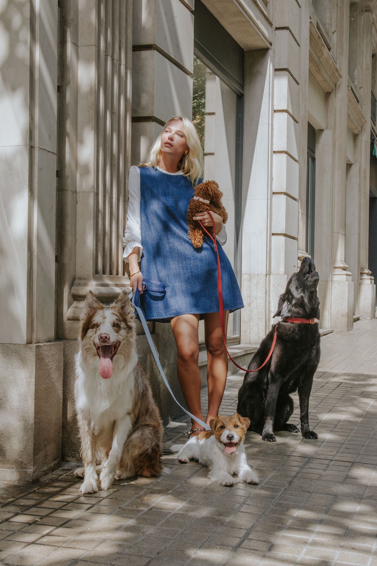 VESTIDO GALA // DENIM MEDIO
