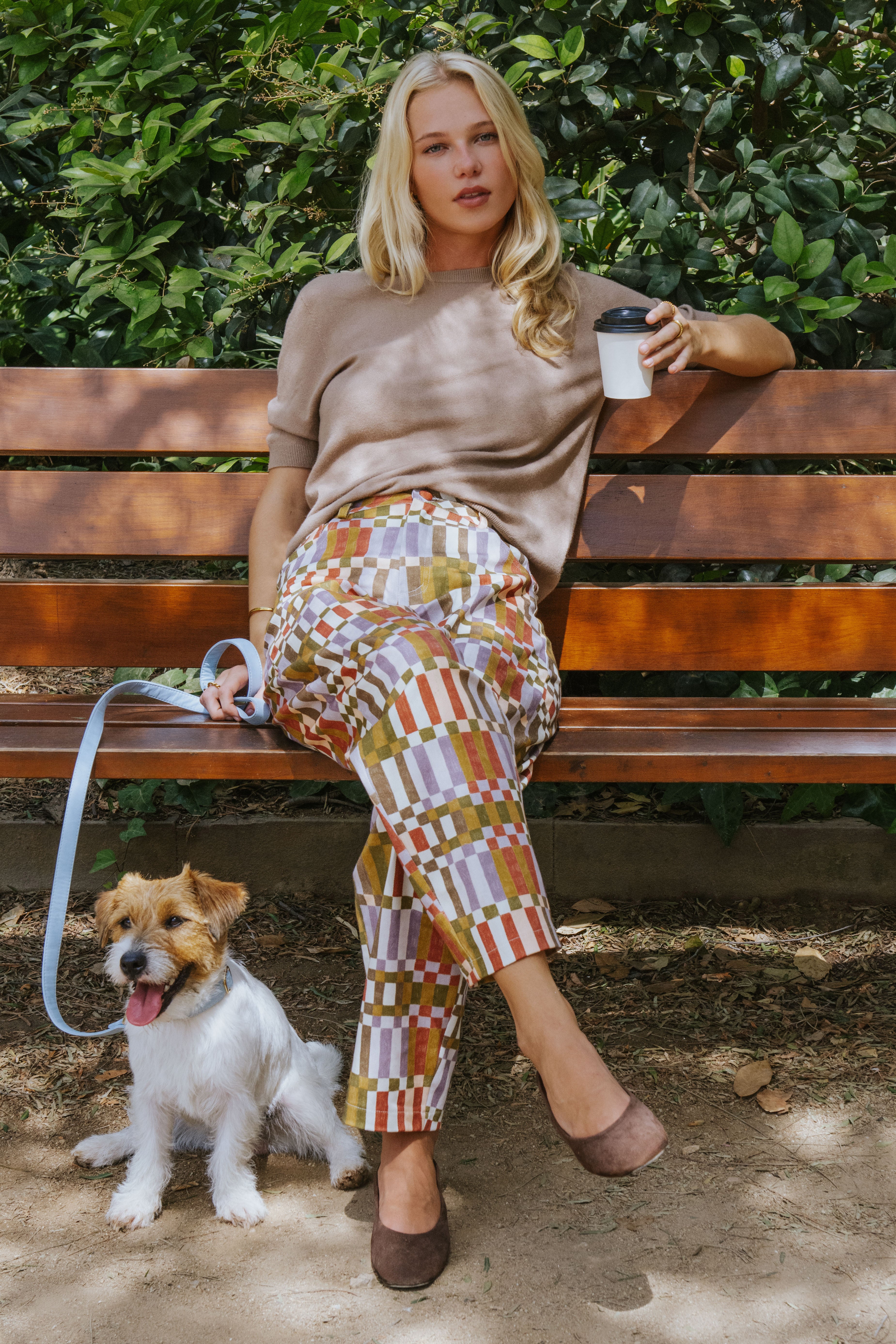 PANTALÓN GRETA // CUADROS VERDE