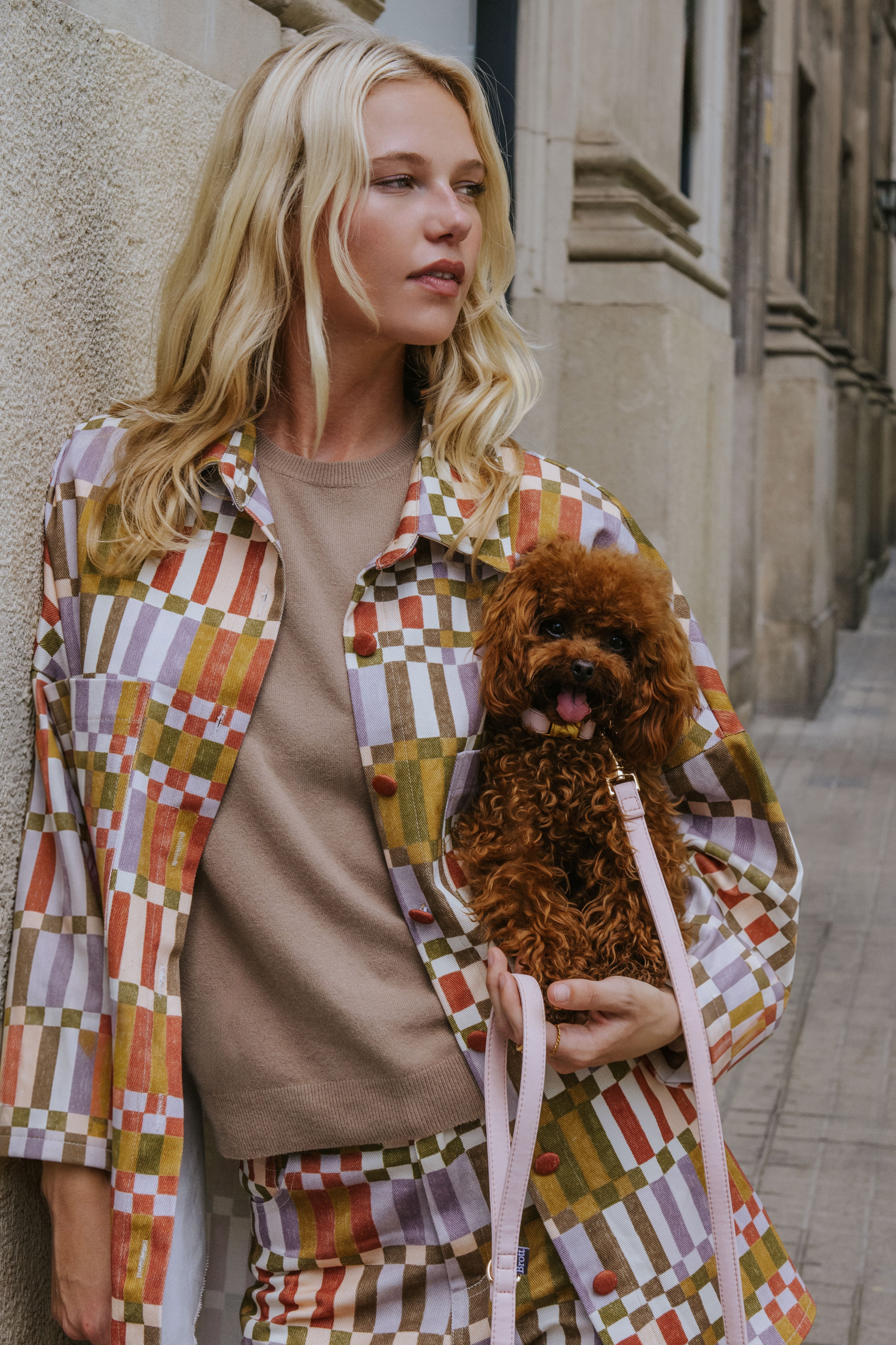 CHAQUETA CELIA // CUADROS VERDE