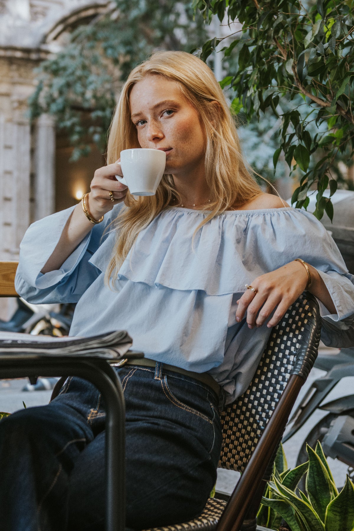 CAMISA OLIMPIA // AZUL CIELO