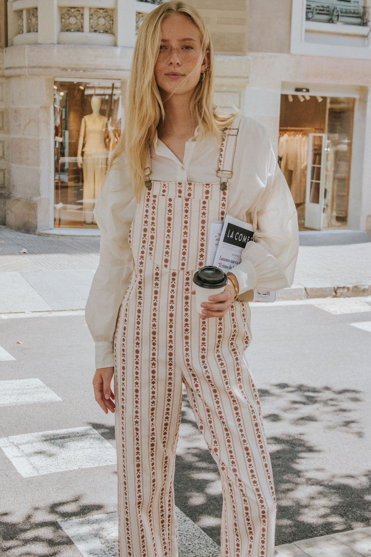 CARMELA OVERALLS // TERRACOTTA FLOWERS