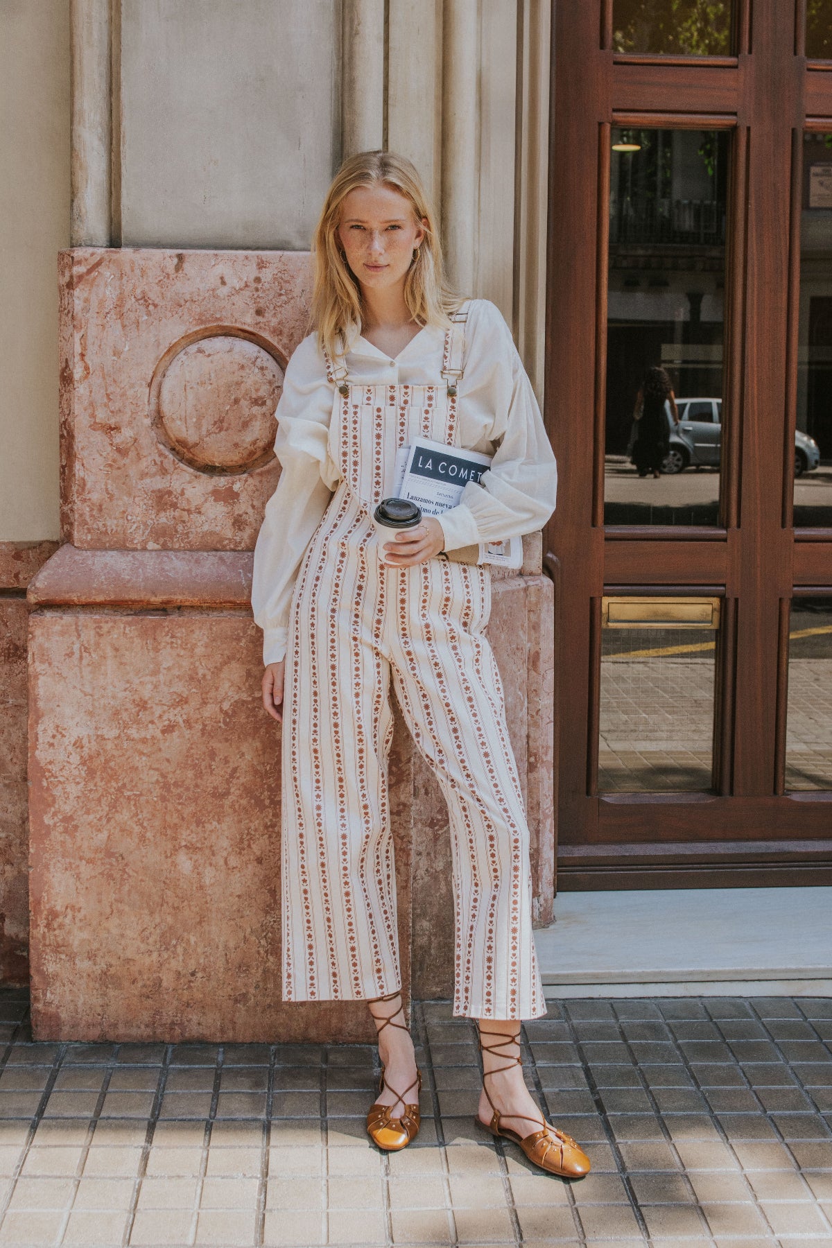 CARMELA OVERALLS // TERRACOTTA FLOWERS
