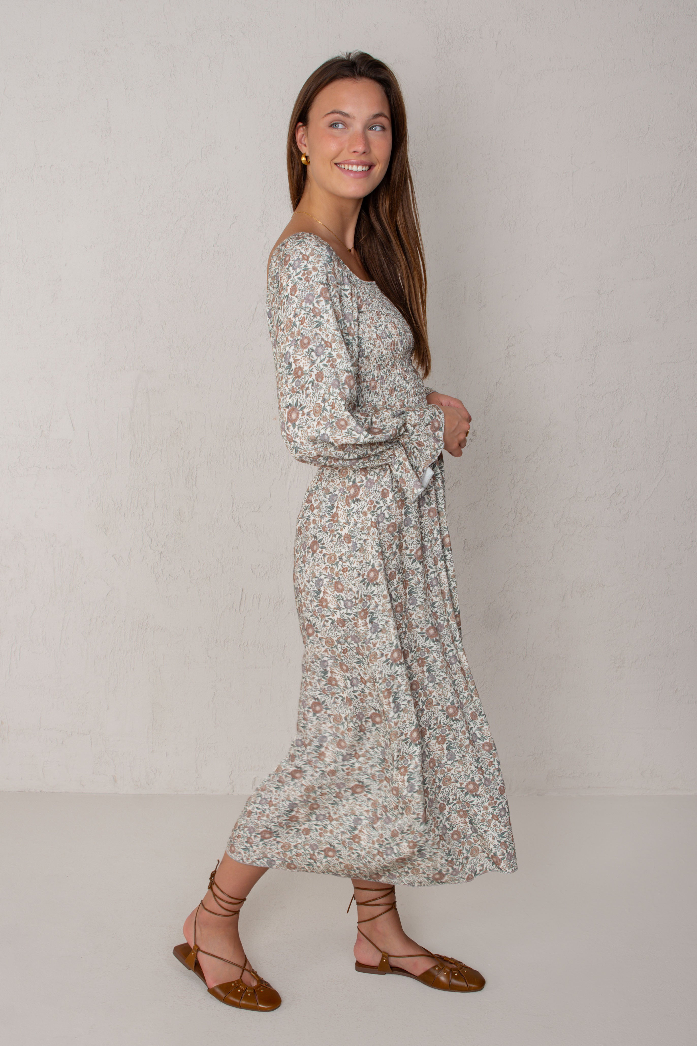 VESTIDO ALICIA // FLORES CRUDO