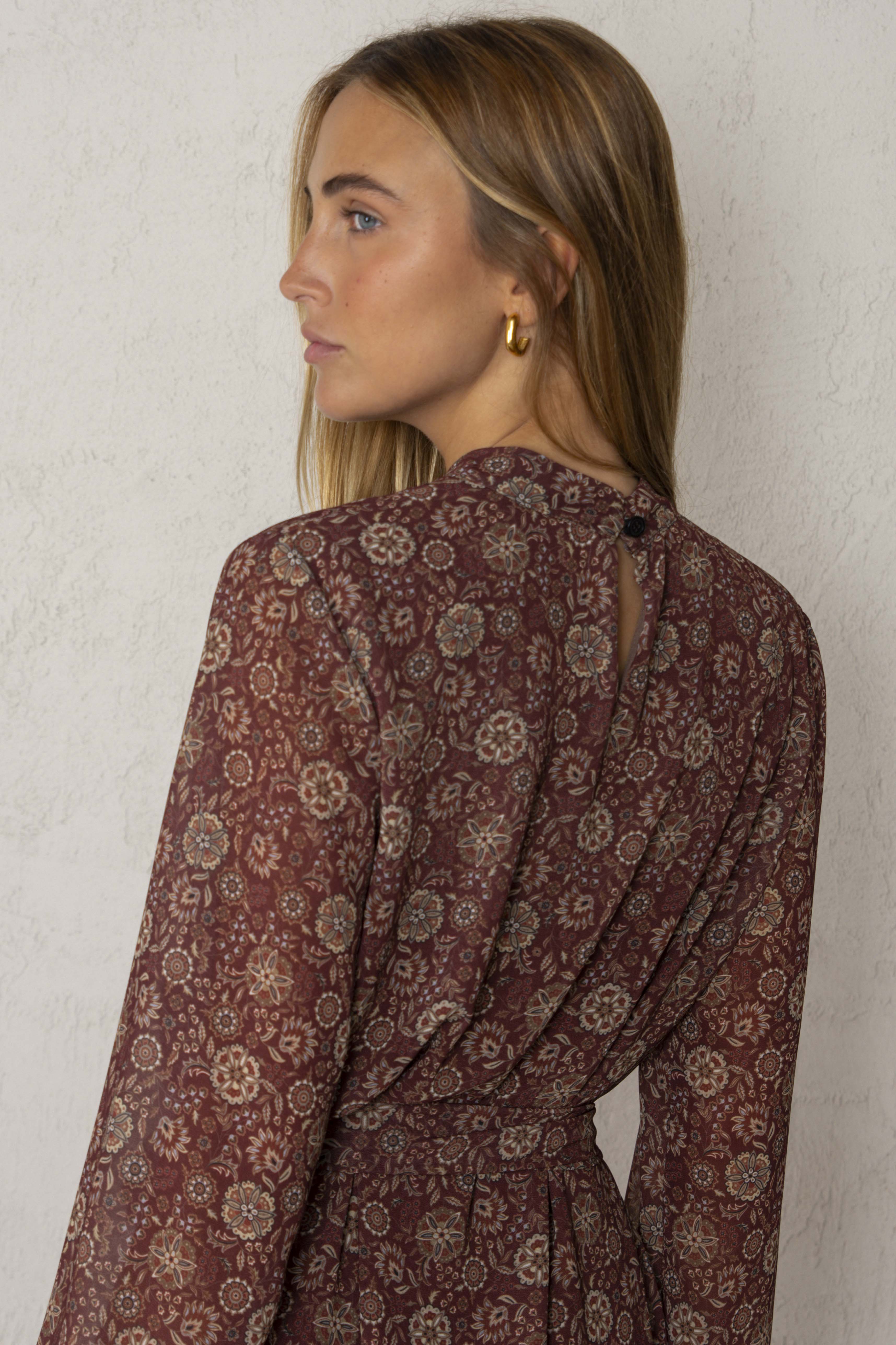 VESTIDO BETTINA // GRANATE