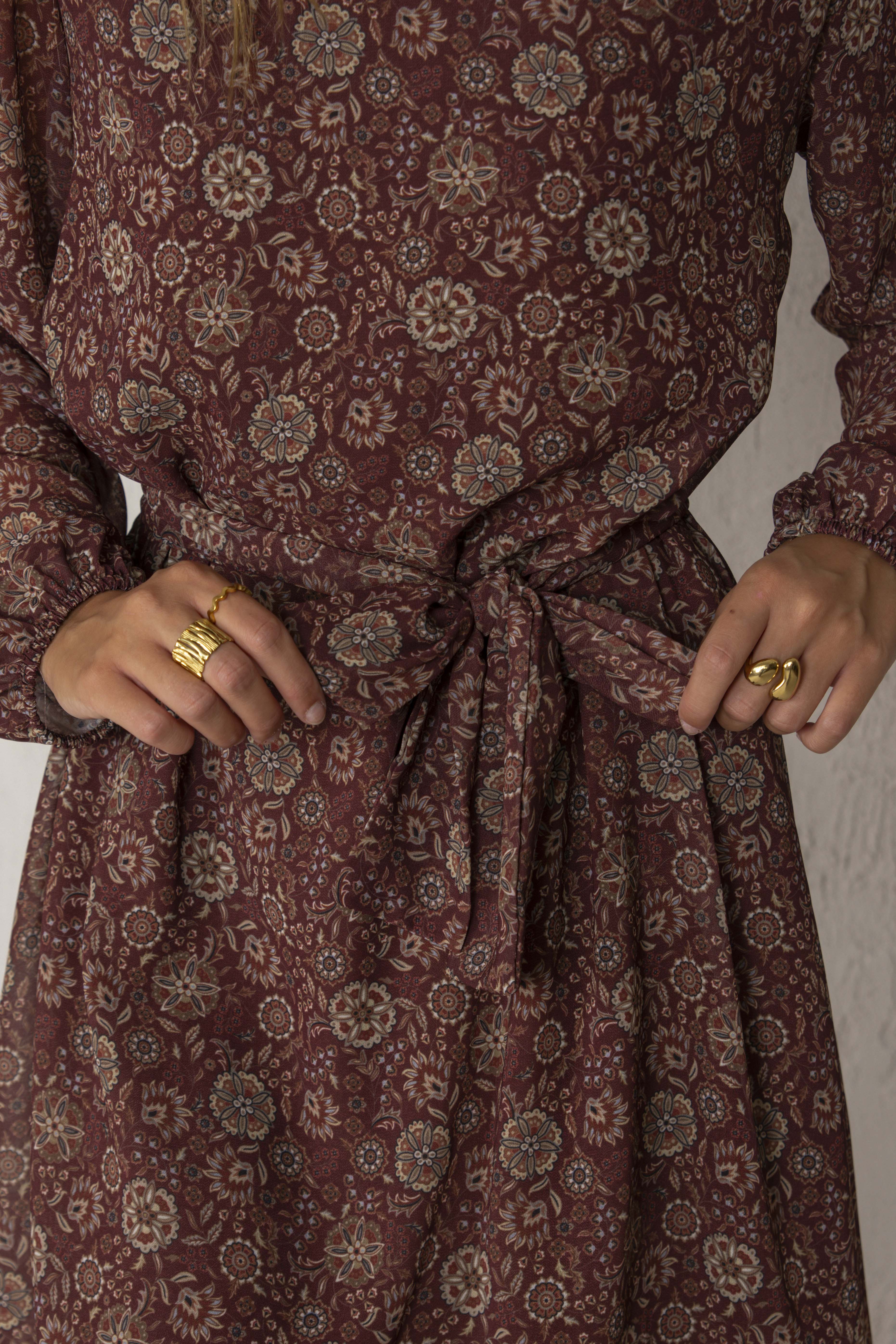 VESTIDO BETTINA // GRANATE