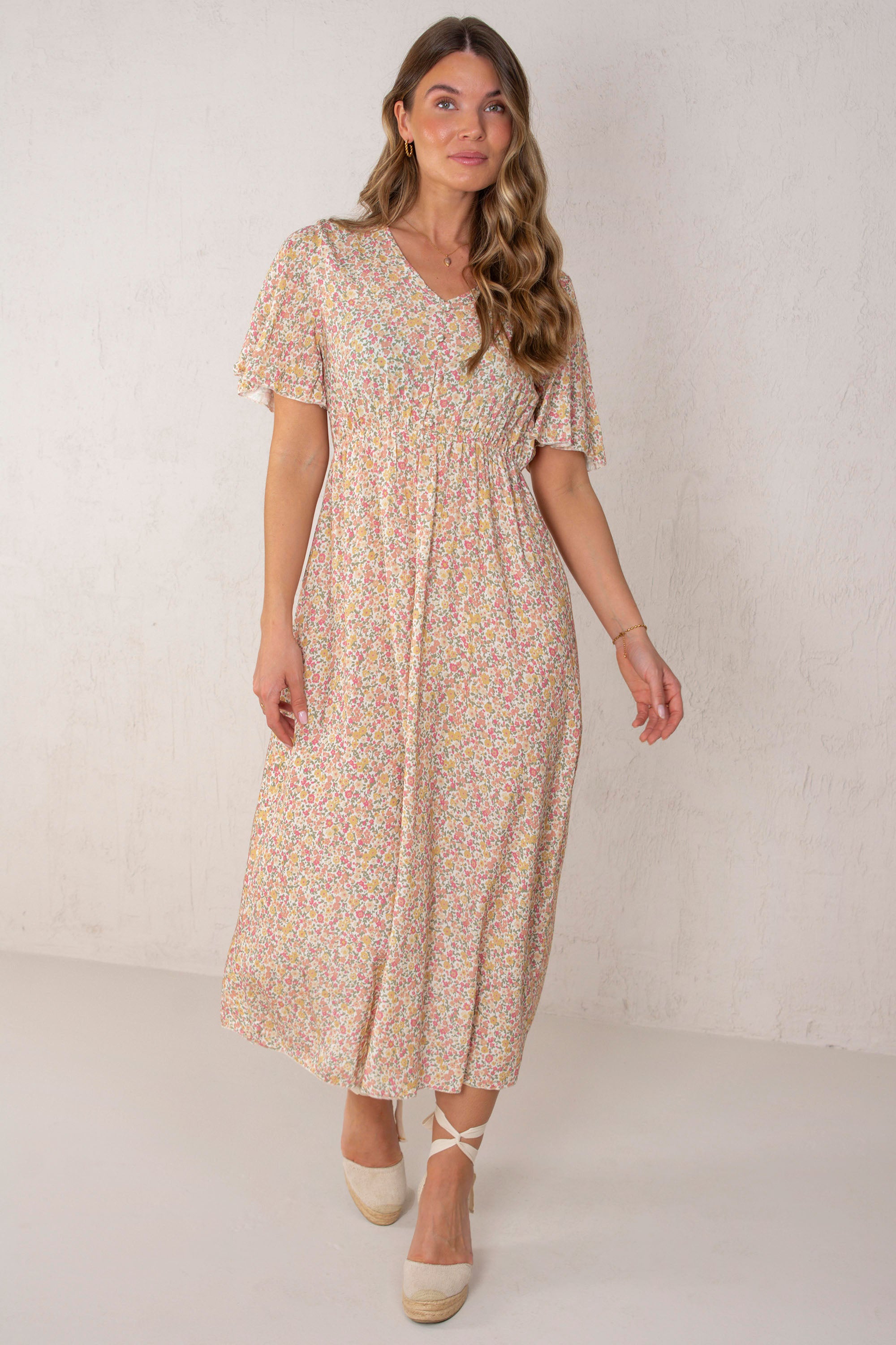 VESTIDO CARLOTA // LIBERTY ROSADO