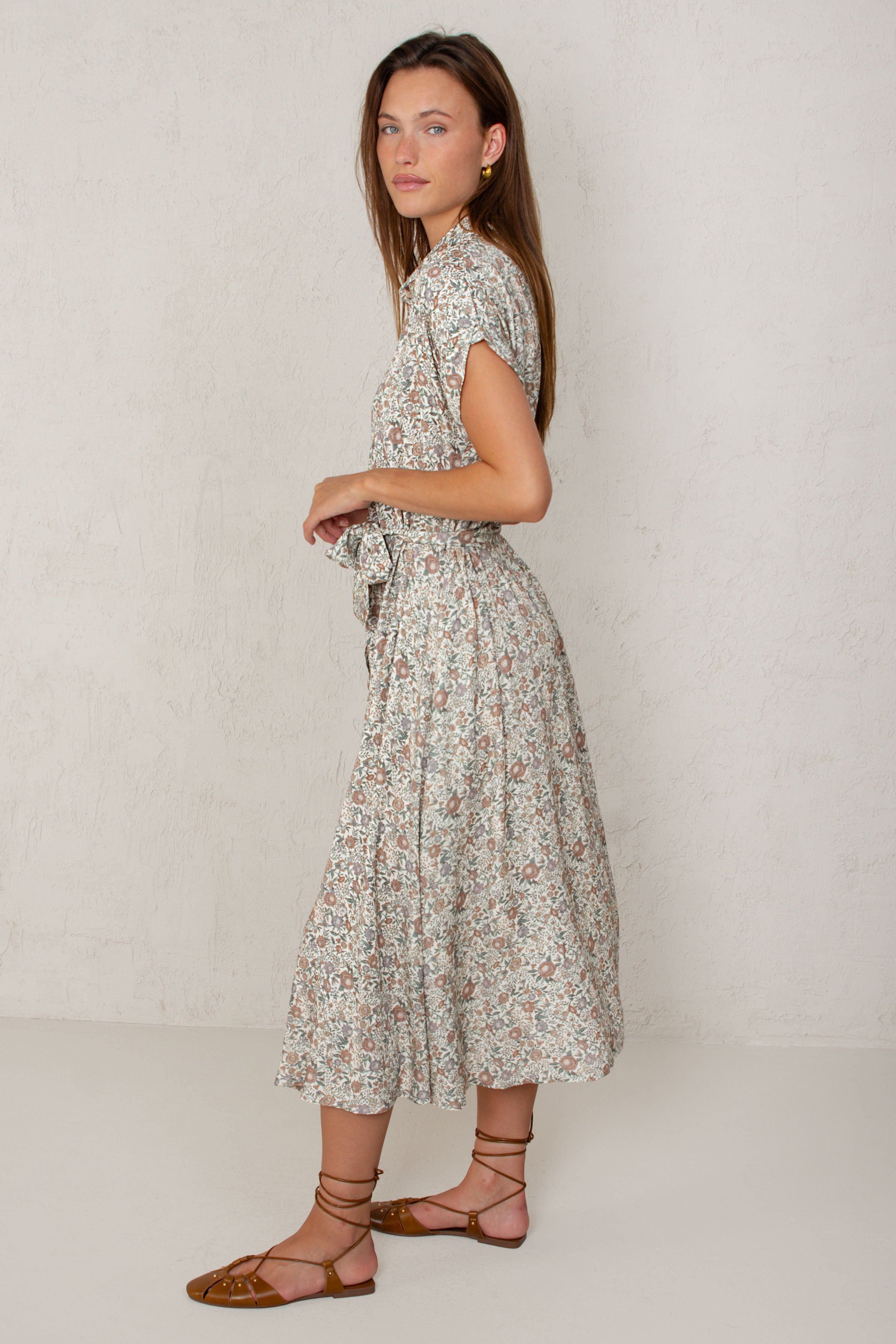 VESTIDO CAROL // FLORES CRUDO