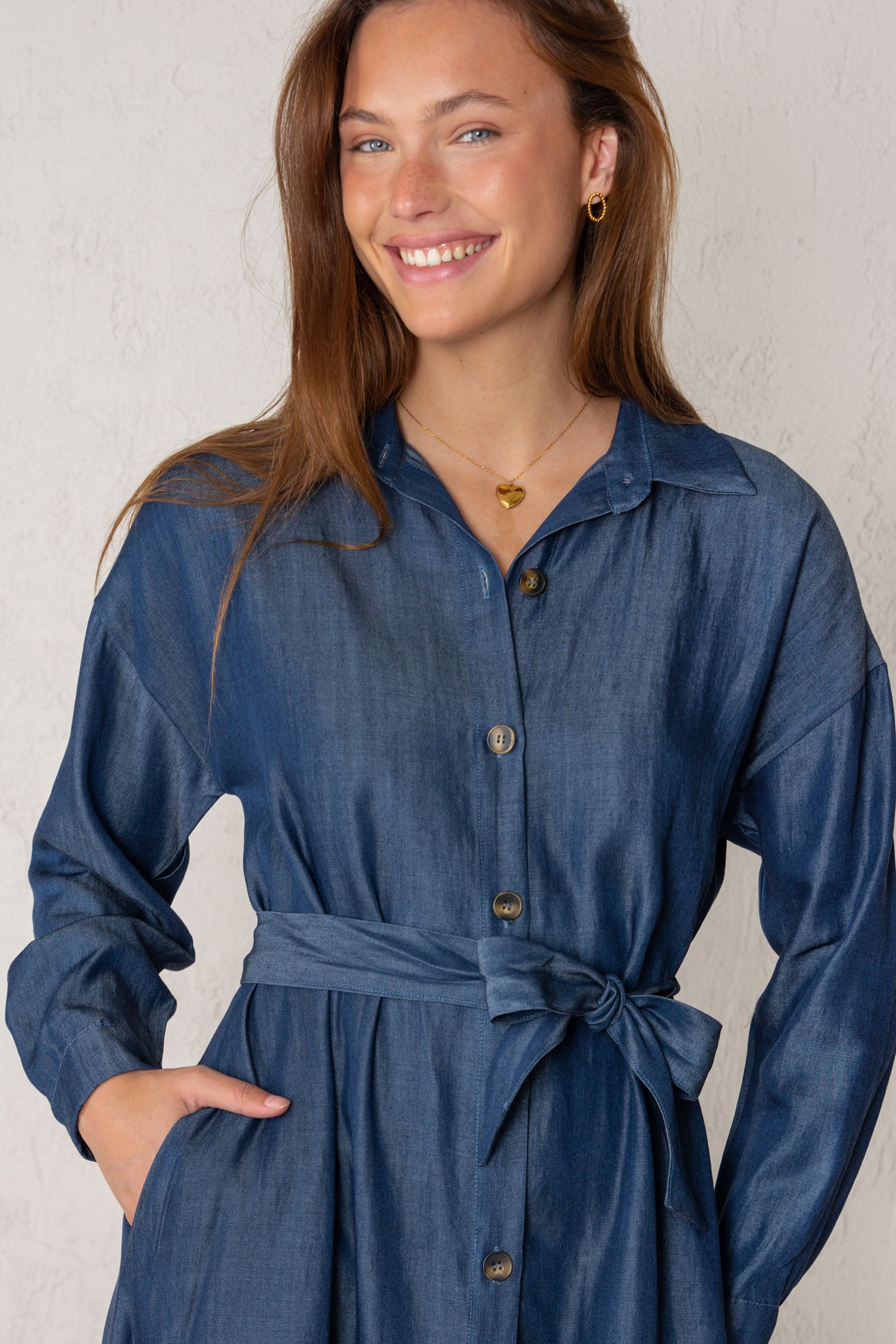 VESTIDO CAROLINA // DENIM OSCURO