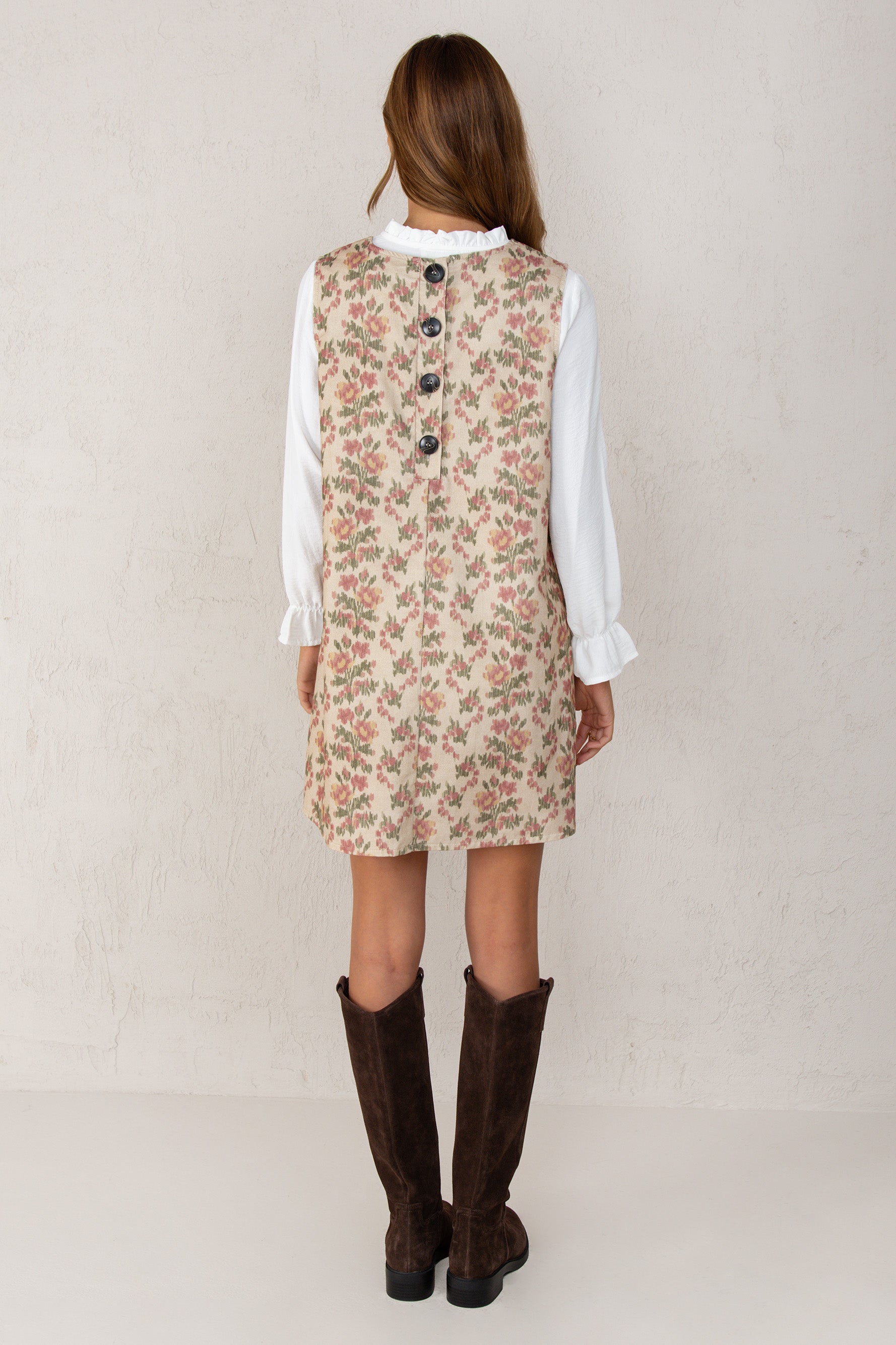 VESTIDO GALA // FLORES ROSA