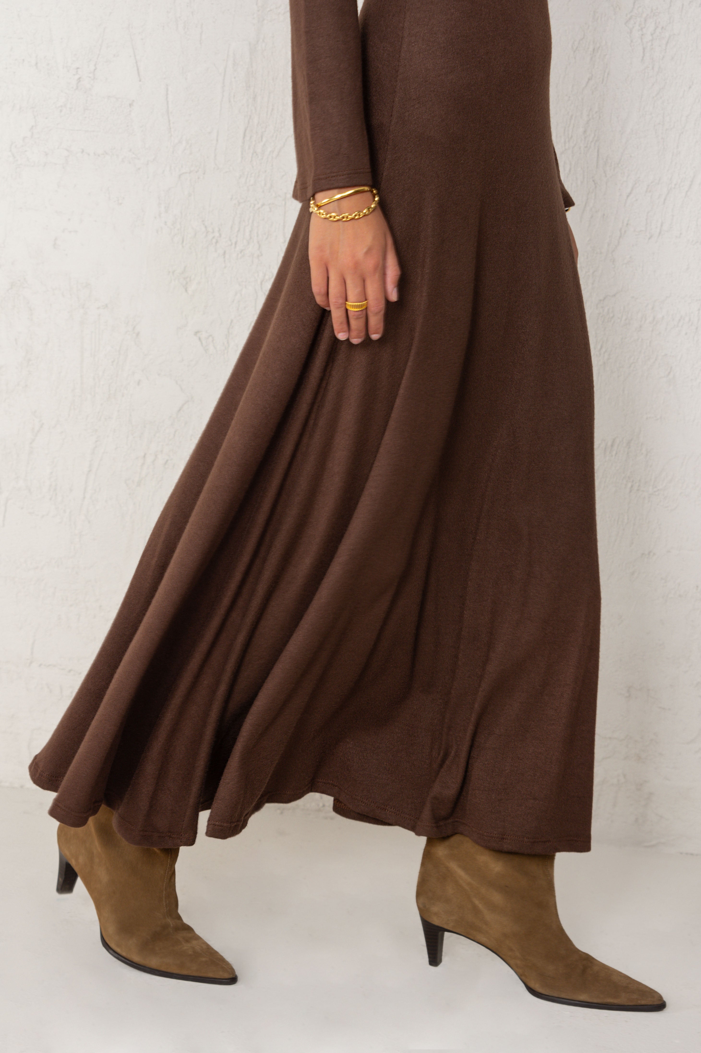 ISABELLA DRESS // BROWN