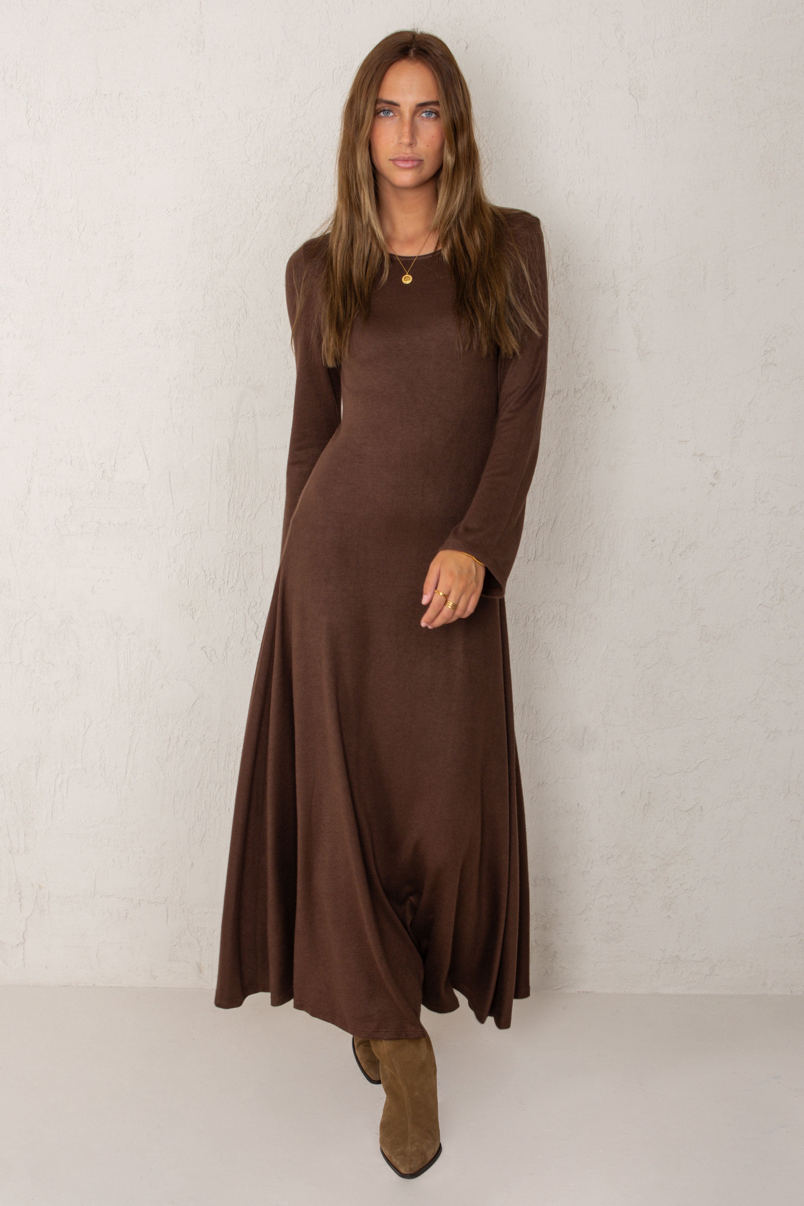ISABELLA DRESS // BROWN